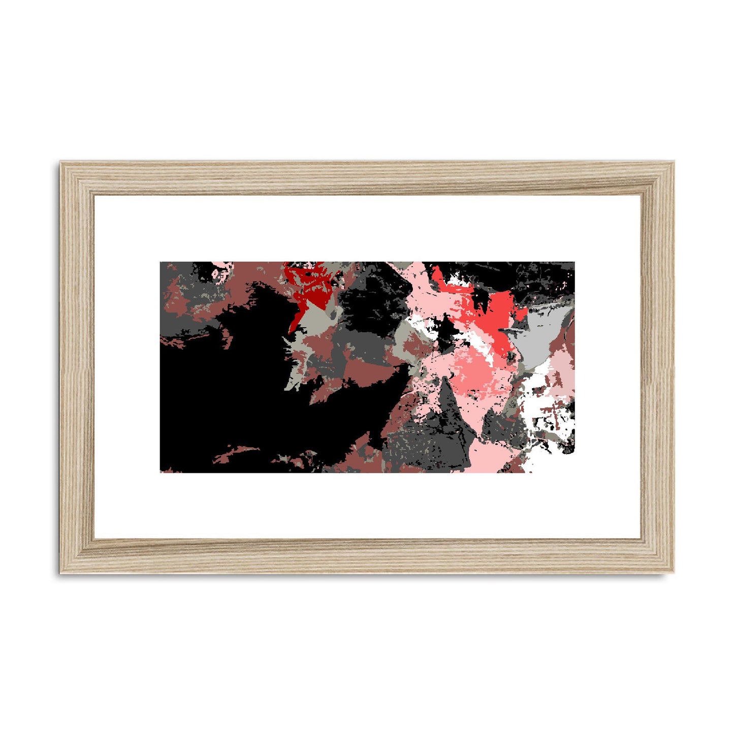 Framed Graphic Art Print, fph-1190-7692, 12"x8", Natural Frame