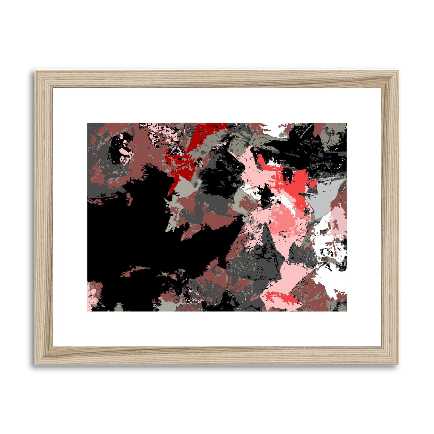 Framed Graphic Art Print, fph-1190-7692, 14"x11", Natural Frame