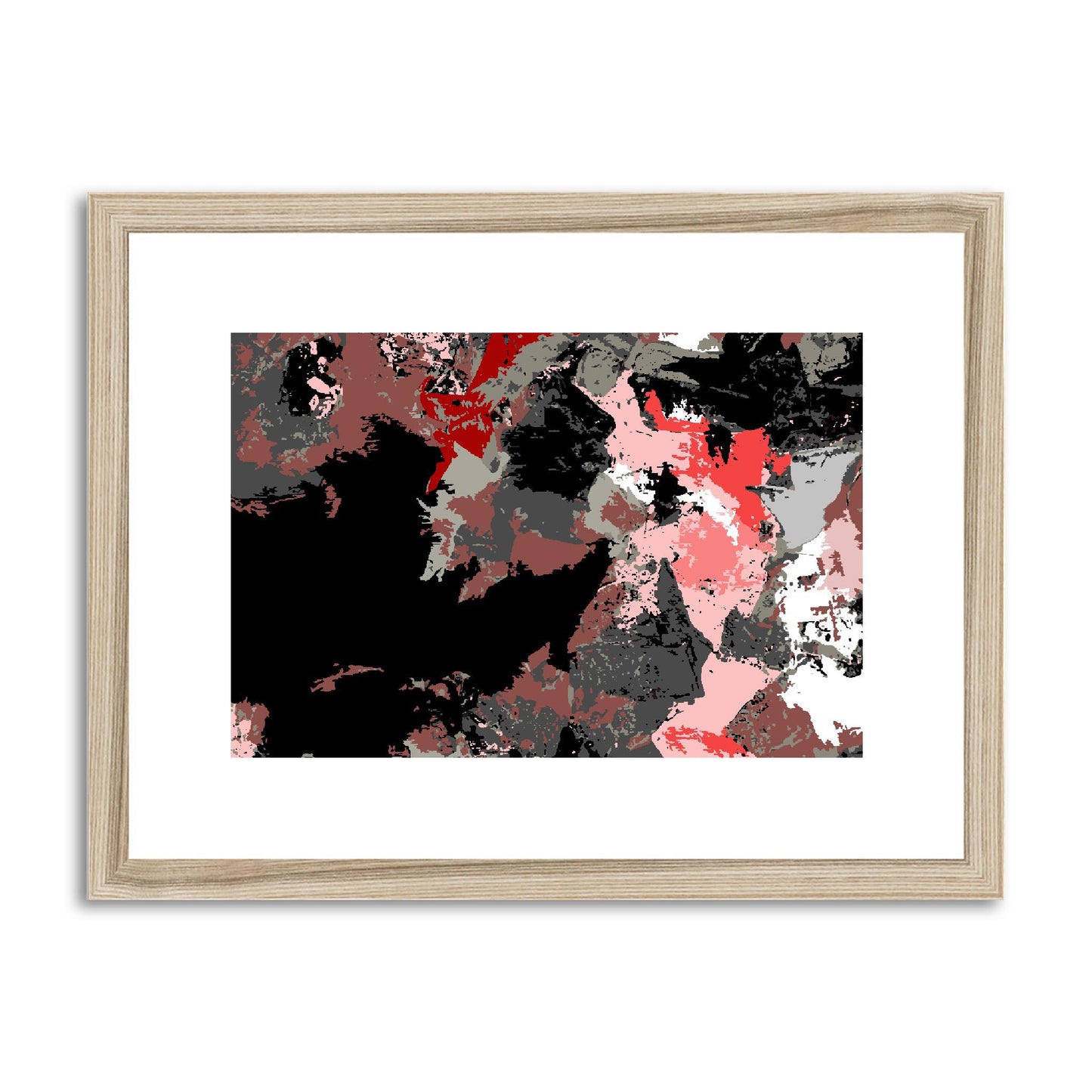 Framed Graphic Art Print, fph-1190-7692, 16"x12", Natural Frame