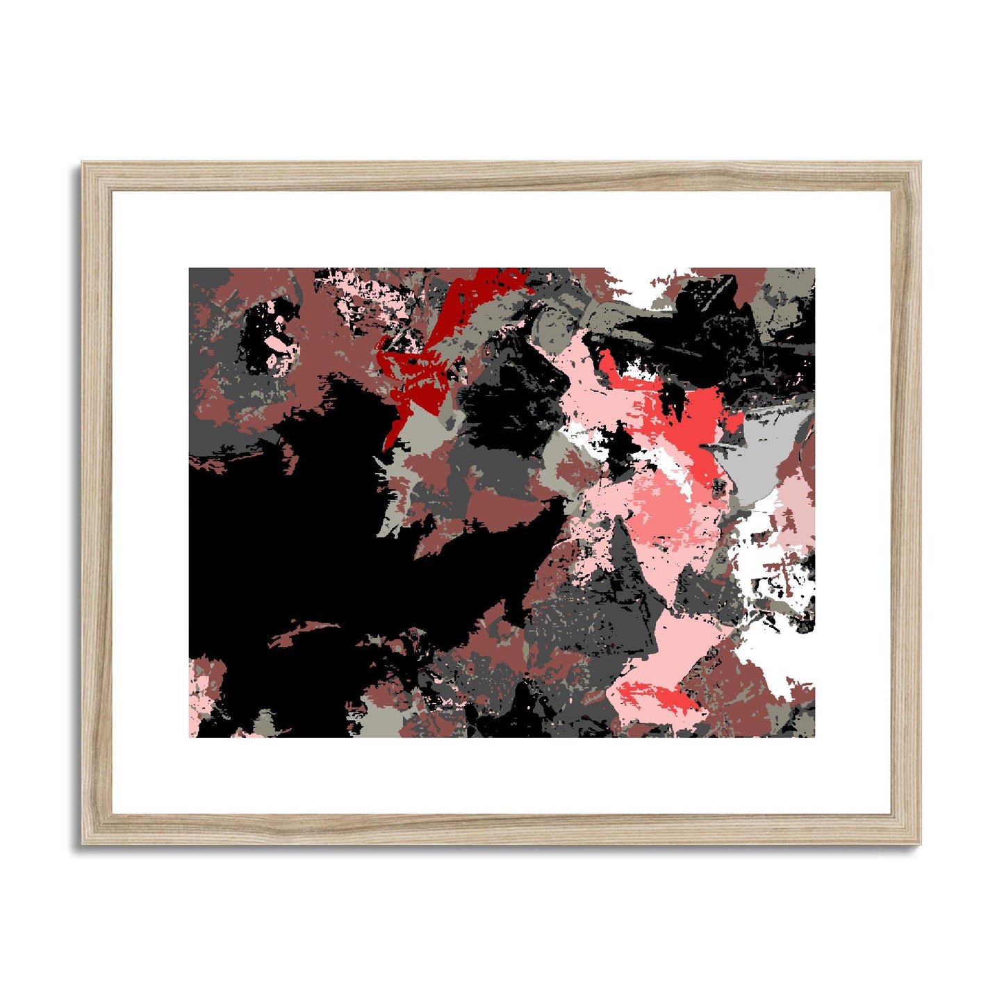 Framed Graphic Art Print, fph-1190-7692, 20"x16", Natural Frame