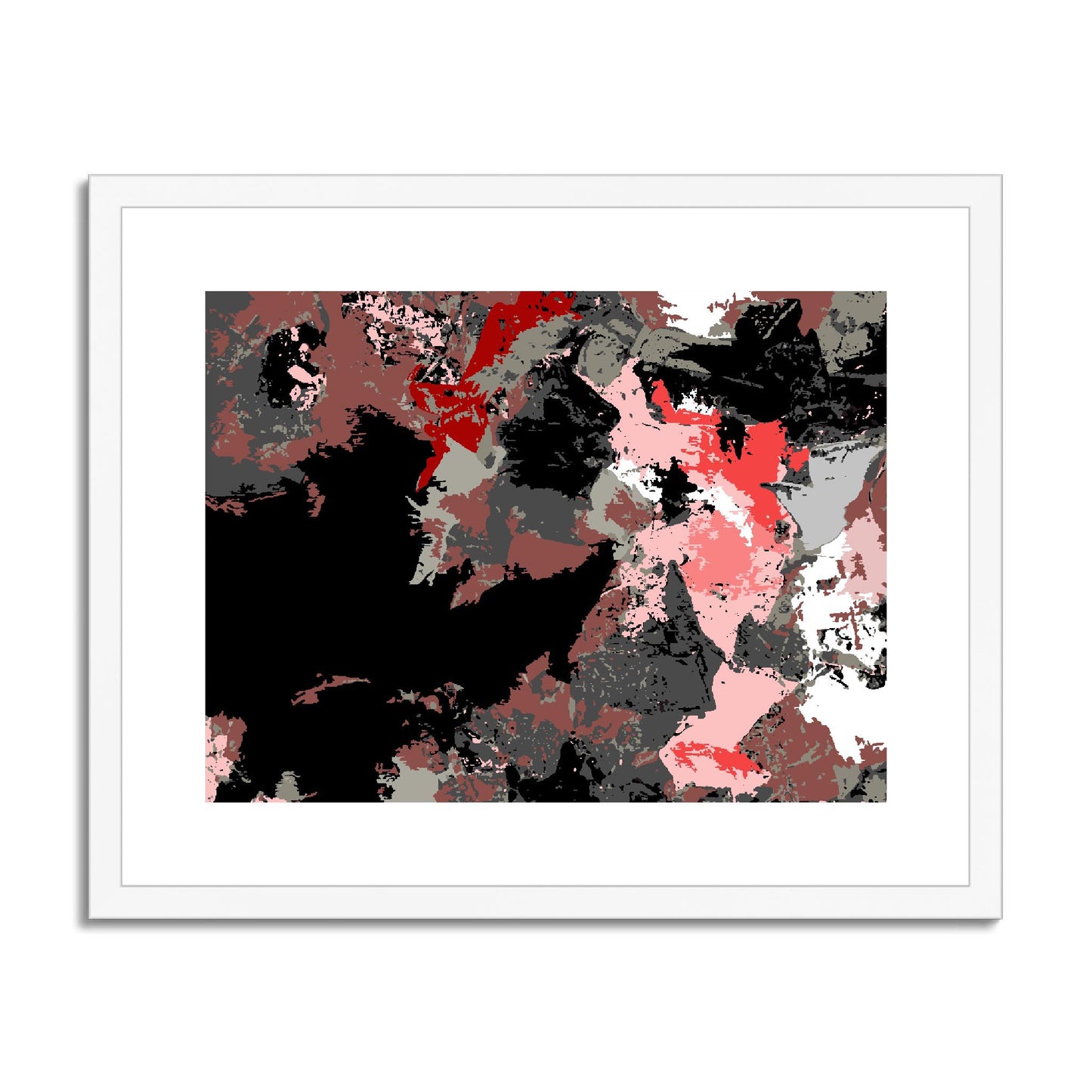 Framed Graphic Art Print, fph-1190-7692, 20"x16", White Frame