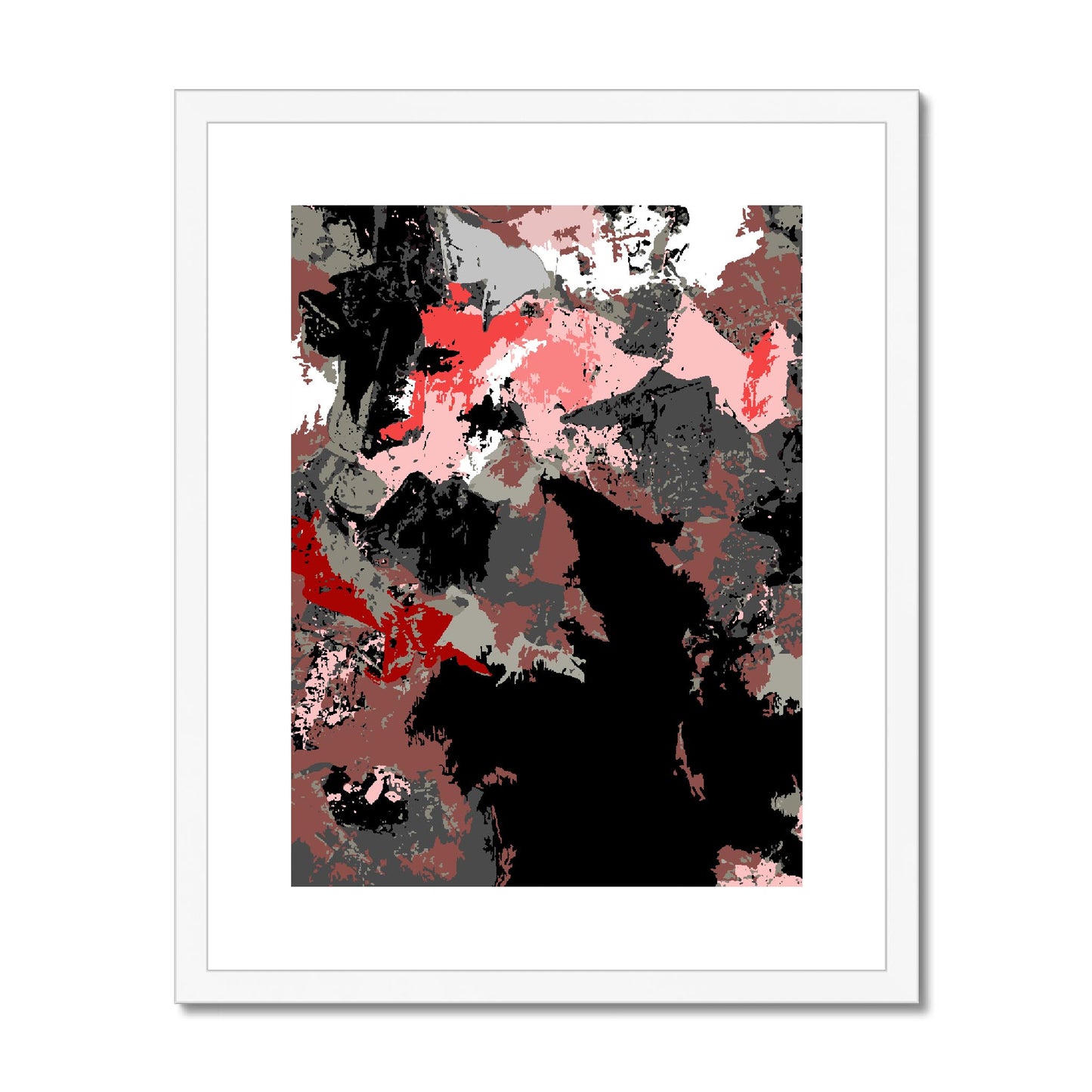 Framed Graphic Art Print, fpv-1190-7692, 16"x20", White Frame