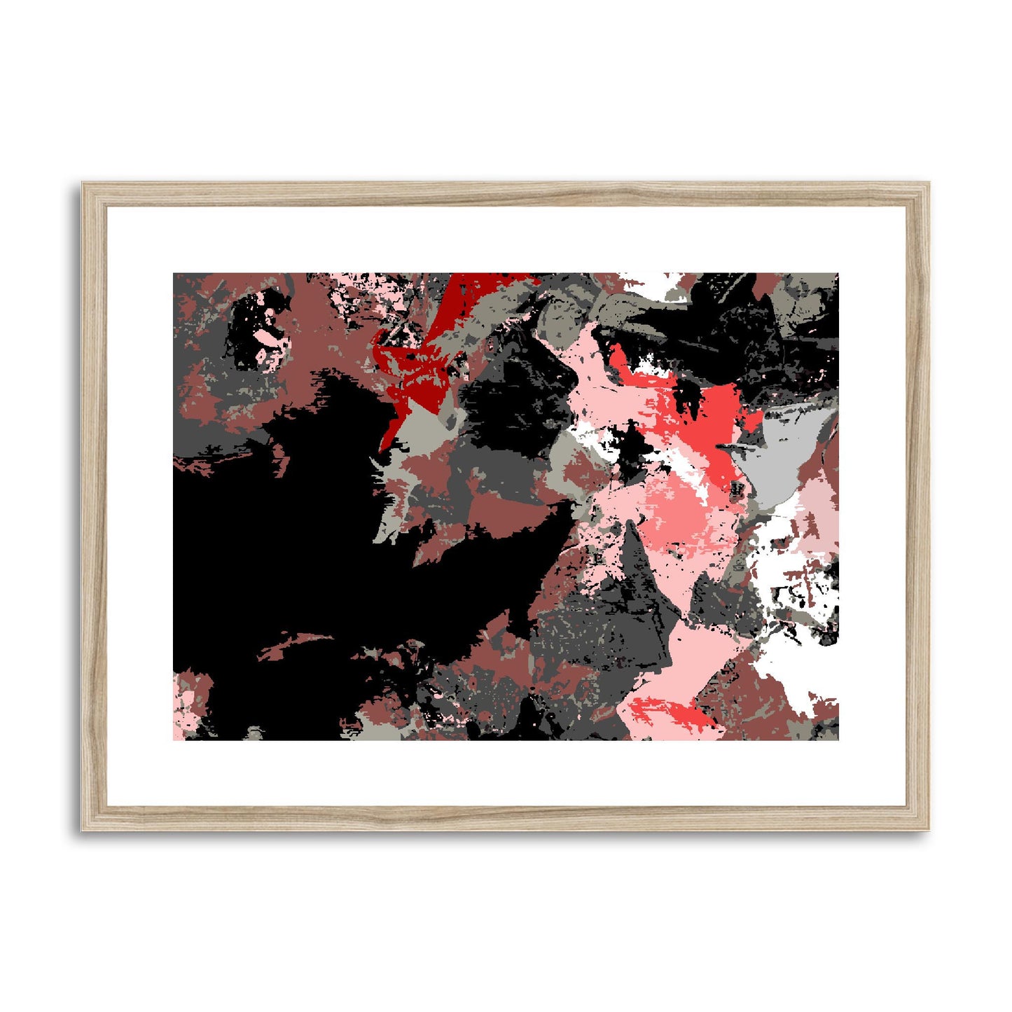 Framed Graphic Art Print, fph-1190-7692, 24"x18", Natural Frame