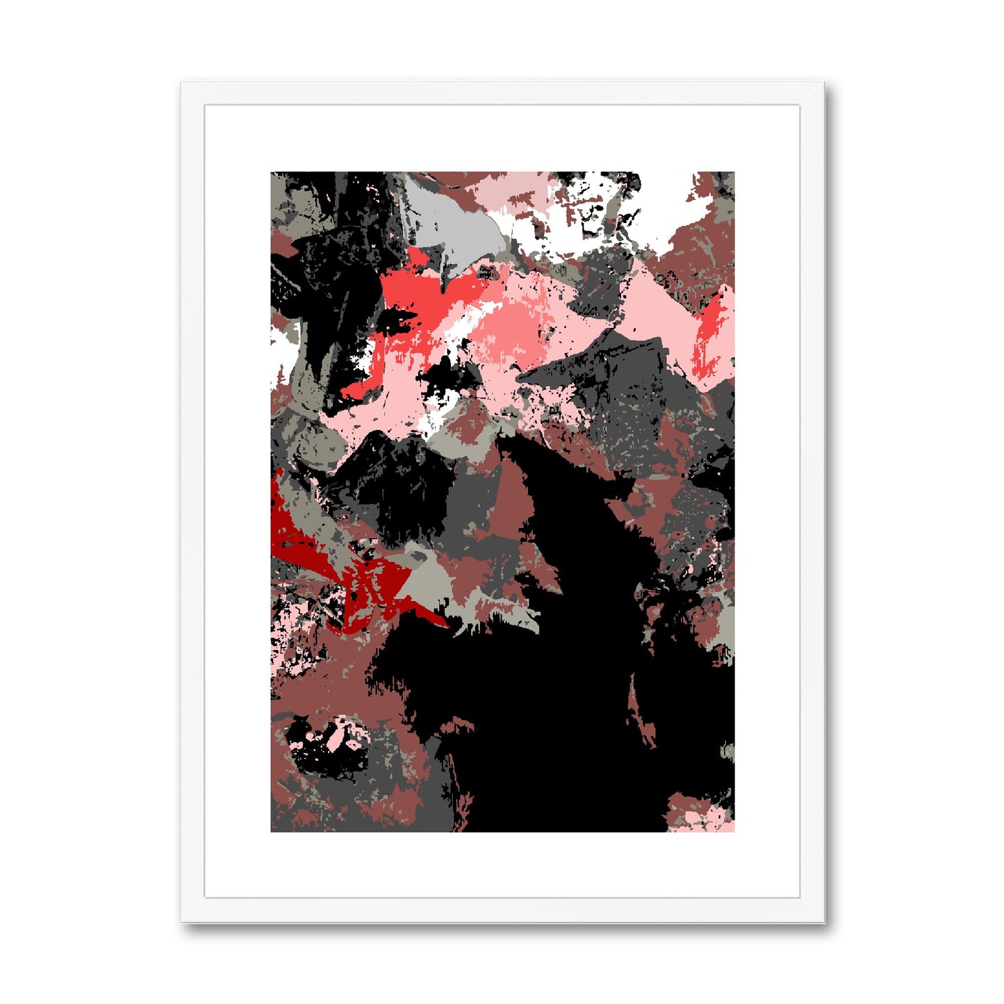Framed Graphic Art Print, fpv-1190-7692, 18"x24", White Frame