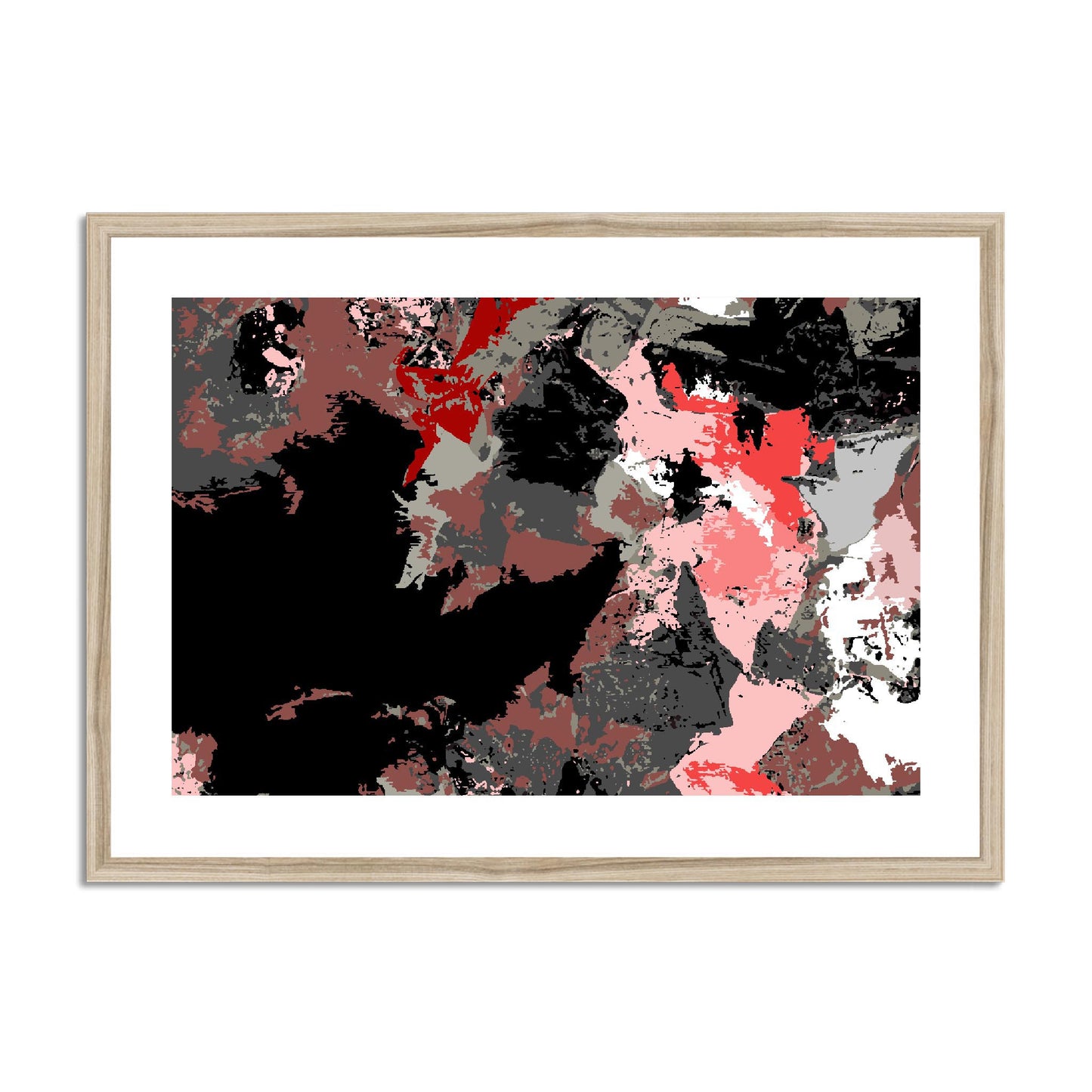 Framed Graphic Art Print, fph-1190-7692, 28"x20", Natural Frame