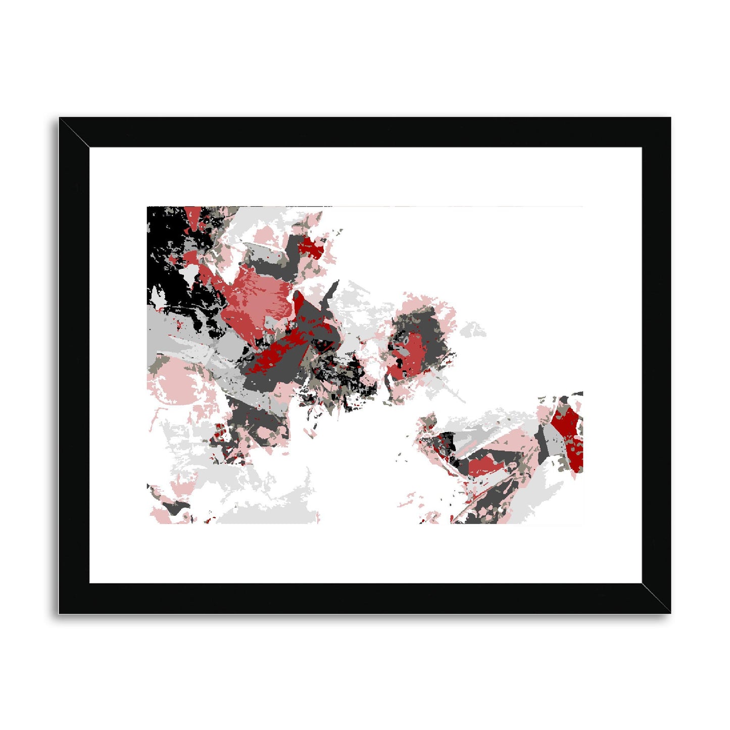Framed Graphic Art Print, fph-1190-7694, 14"x11", Black Frame