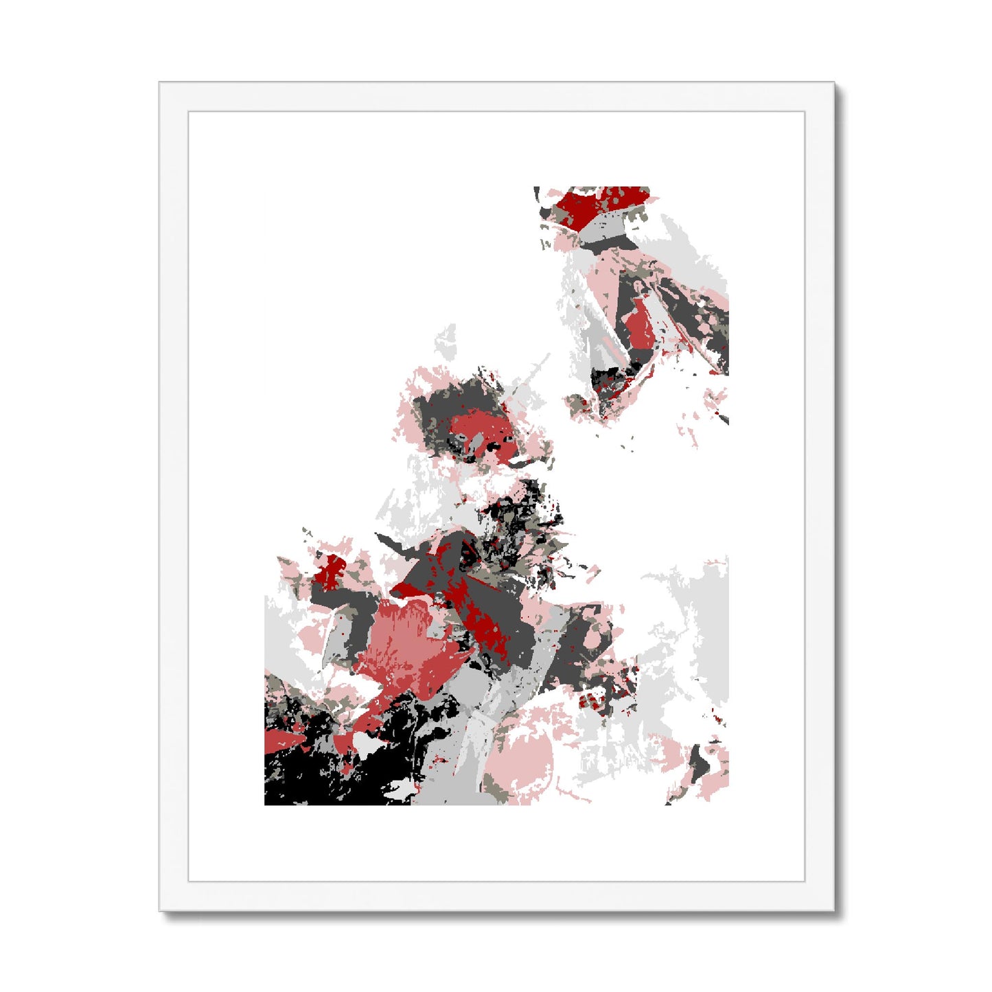 Framed Graphic Art Print, fpv-1190-7694, 16"x20", White Frame