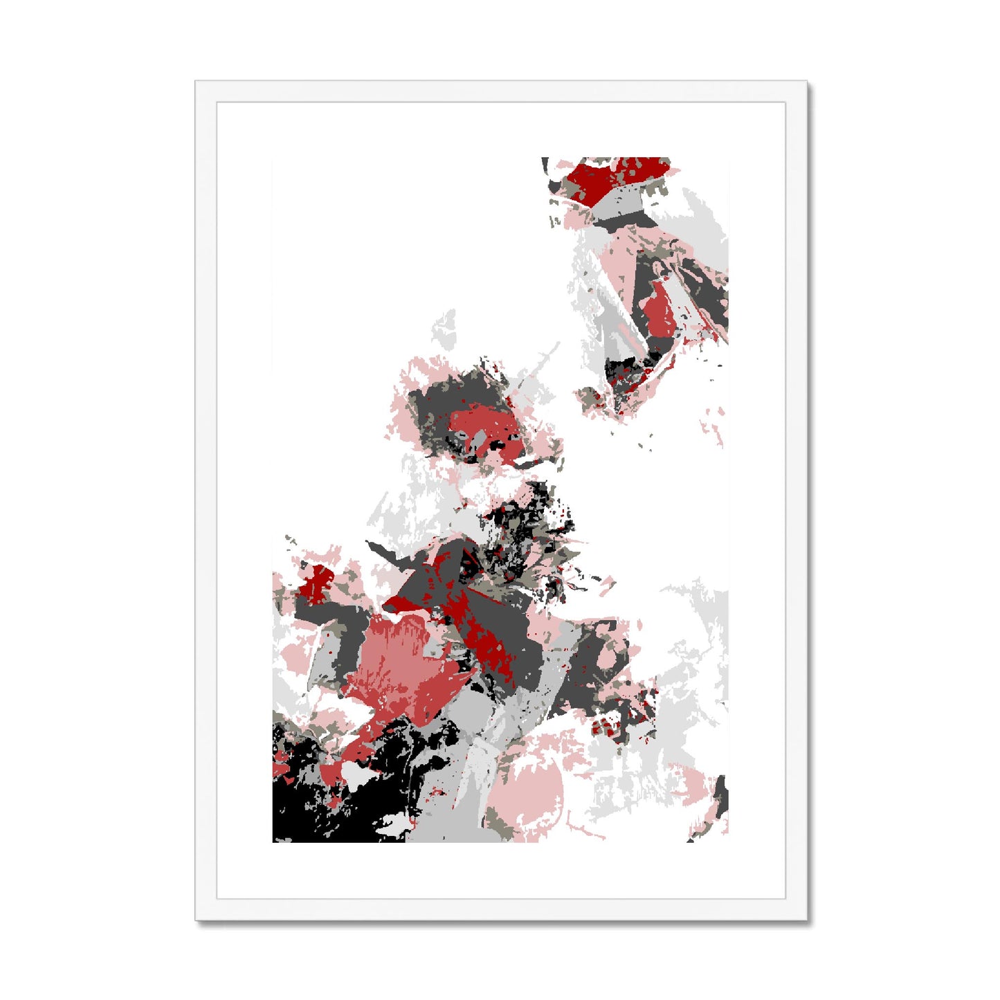 Framed Graphic Art Print, fpv-1190-7694, 20"x28", White Frame