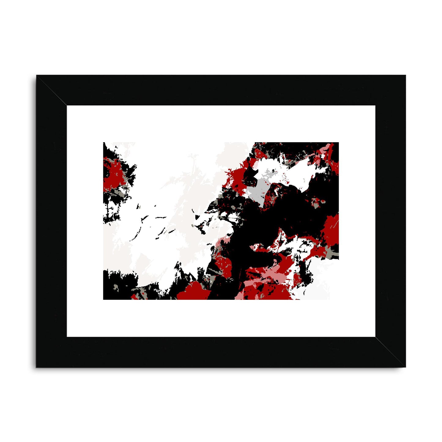 Framed Graphic Art Print, fph-1190-7696, 8"x6", Black Frame