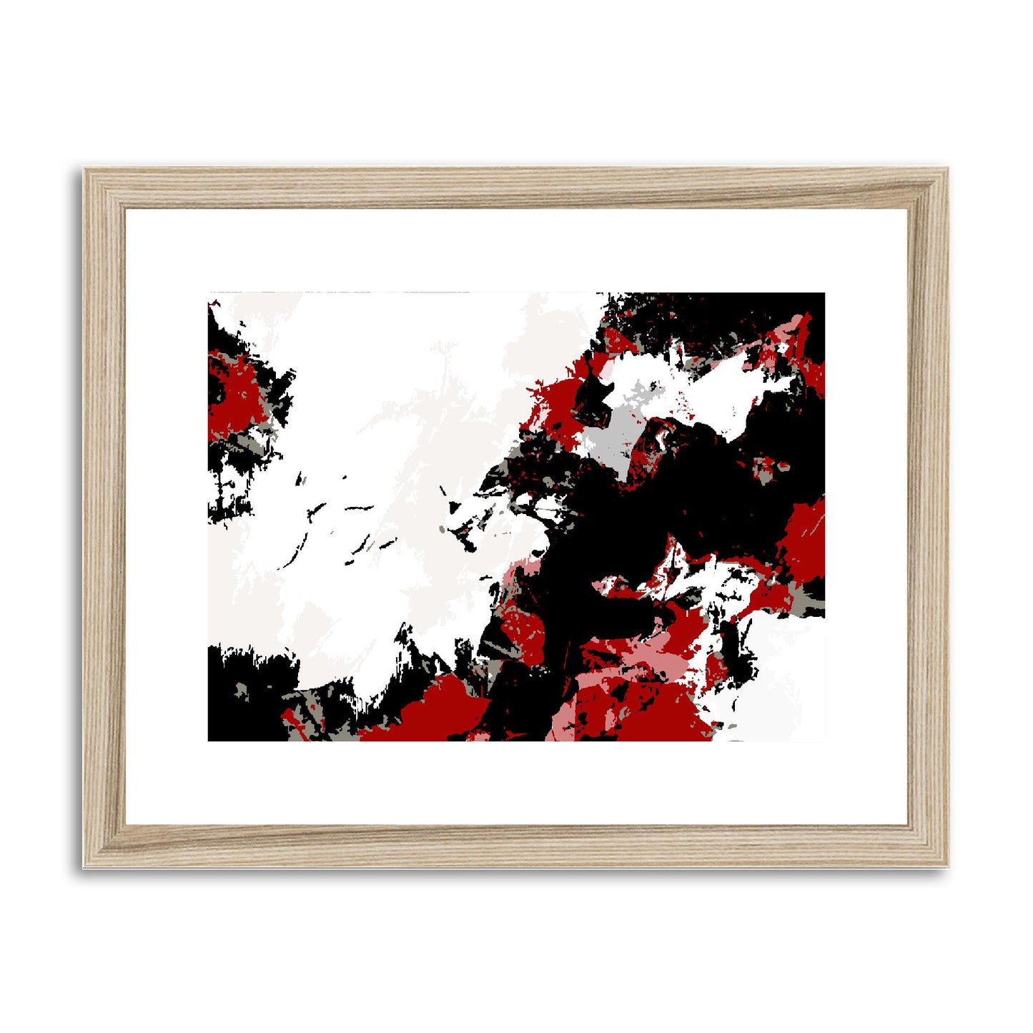 Framed Graphic Art Print, fph-1190-7696, 14"x11", Natural Frame