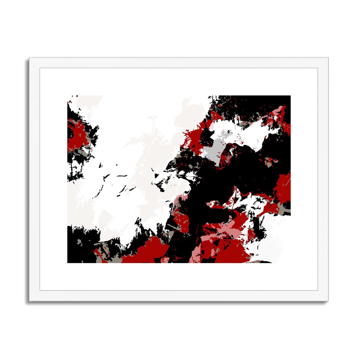 Framed Graphic Art Print, fph-1190-7696, 20"x16", White Frame