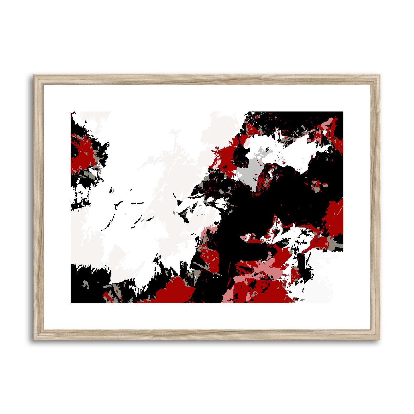 Framed Graphic Art Print, fph-1190-7696, 24"x18", Natural Frame