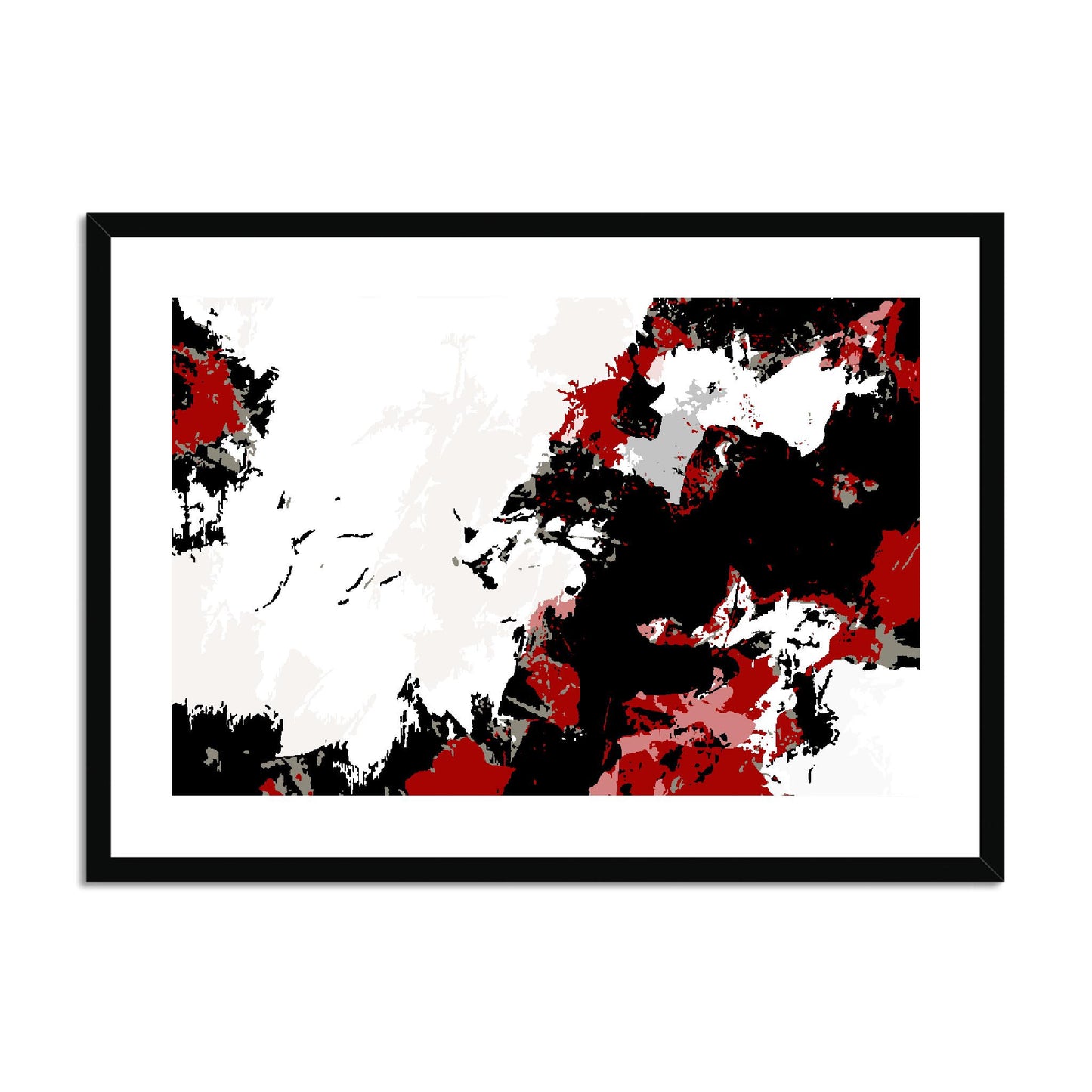 Framed Graphic Art Print, fph-1190-7696, 28"x20", Black Frame