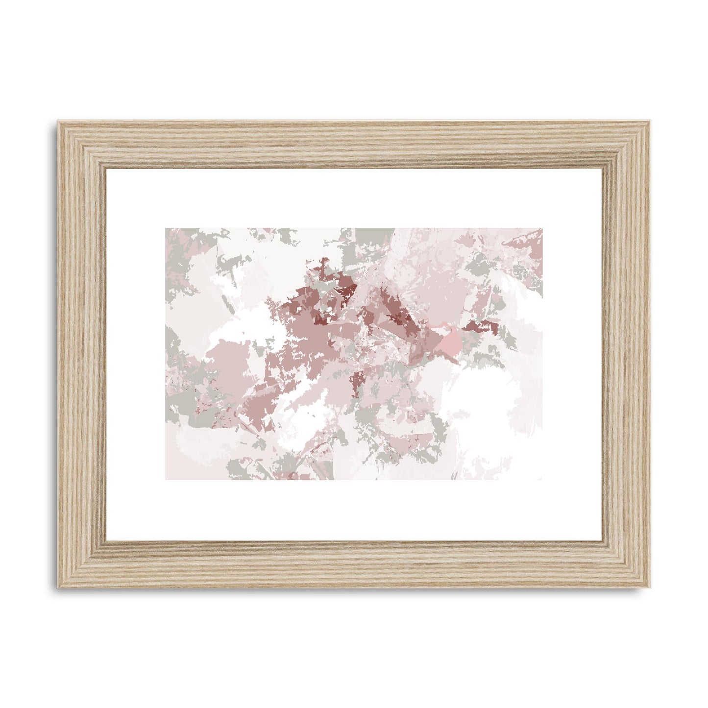 Framed Graphic Art Print, fph-1193-7698, 8"x6", Natural Frame