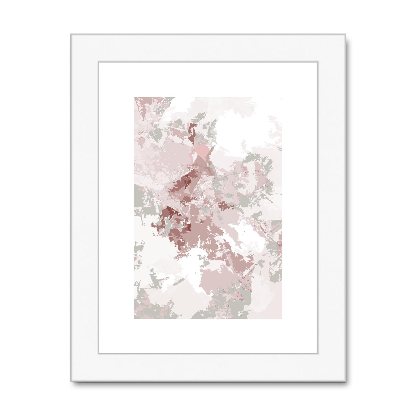 Framed Graphic Art Print, fpv-1193-7698, 6"x8", White Frame