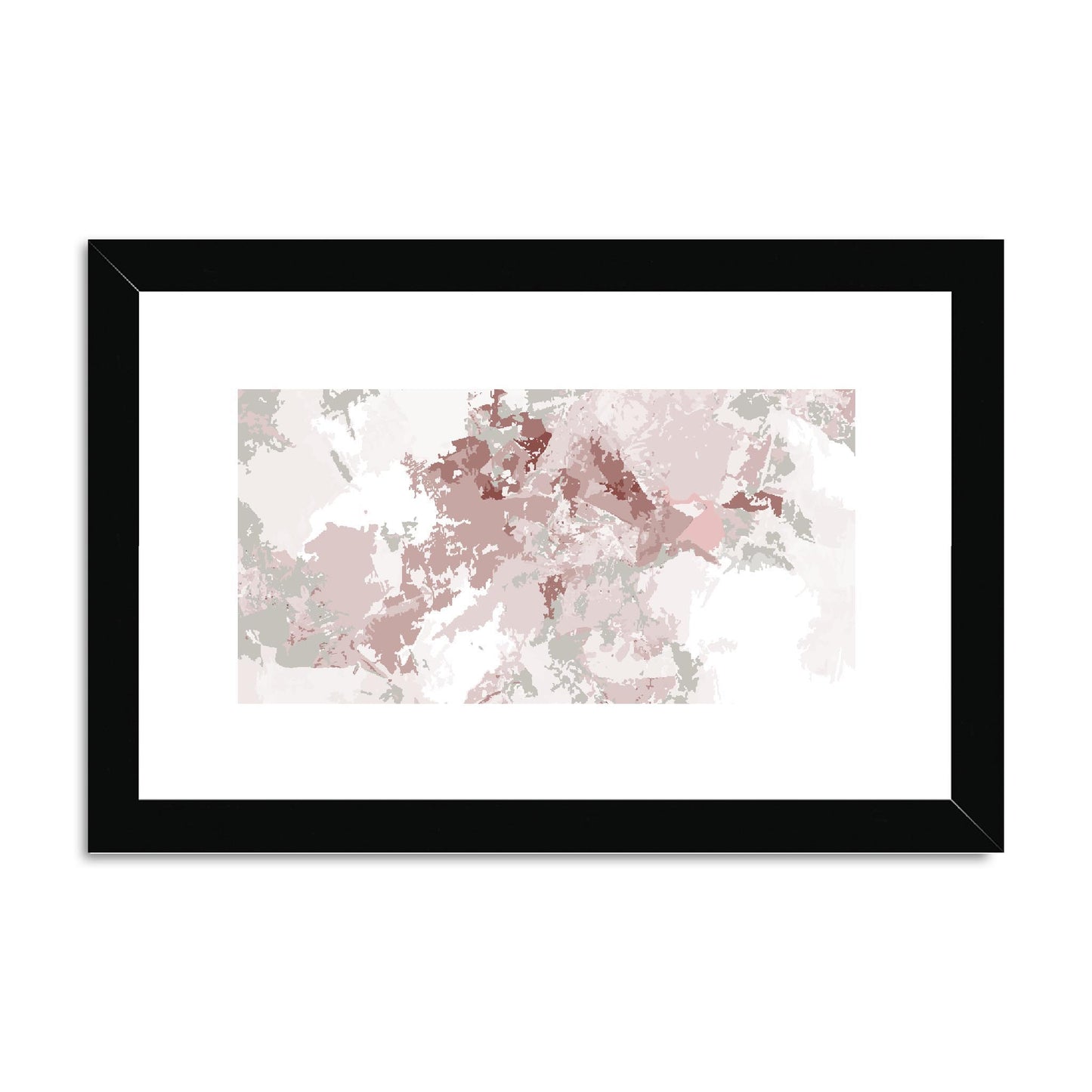 Framed Graphic Art Print, fph-1193-7698, 12"x8", Black Frame