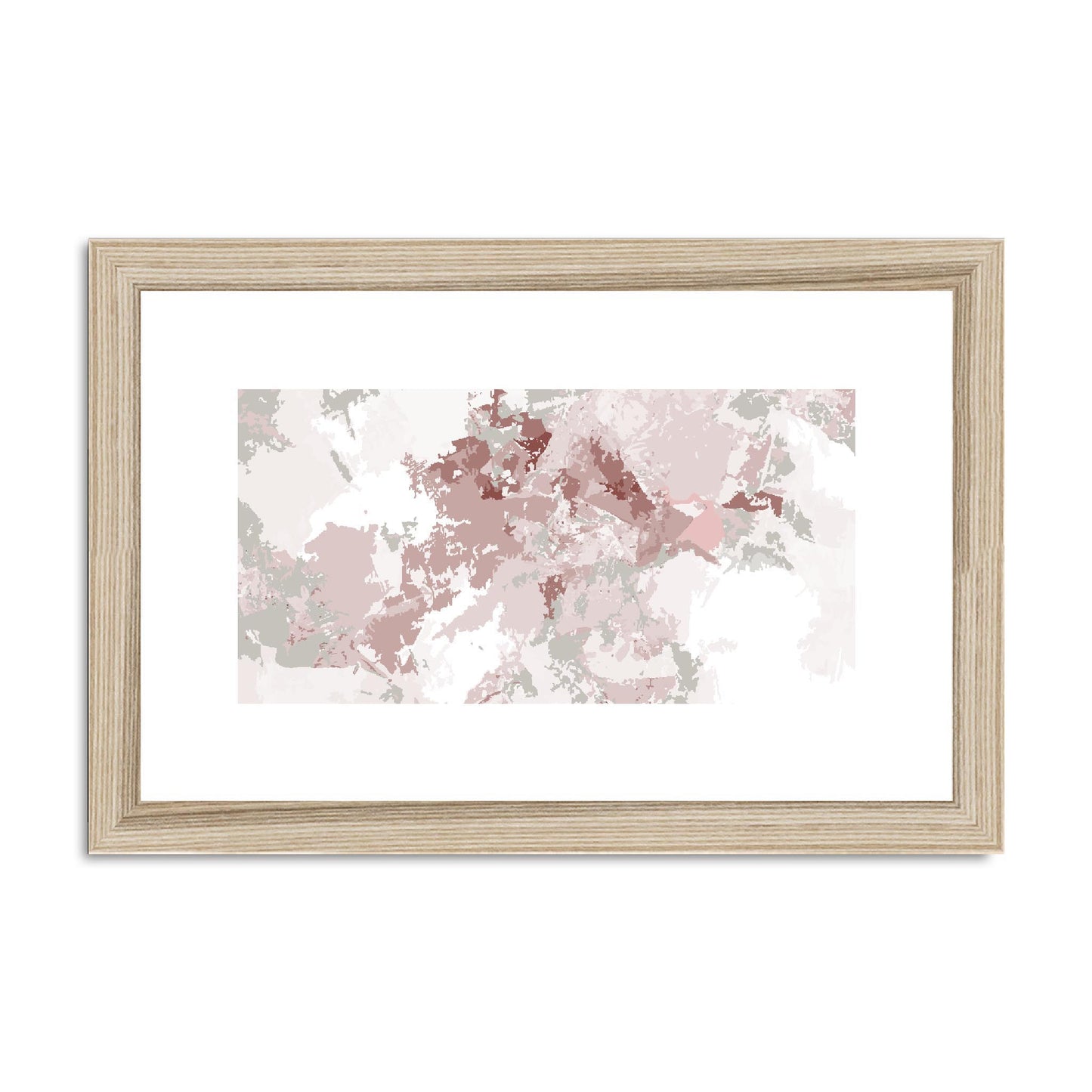 Framed Graphic Art Print, fph-1193-7698, 12"x8", Natural Frame