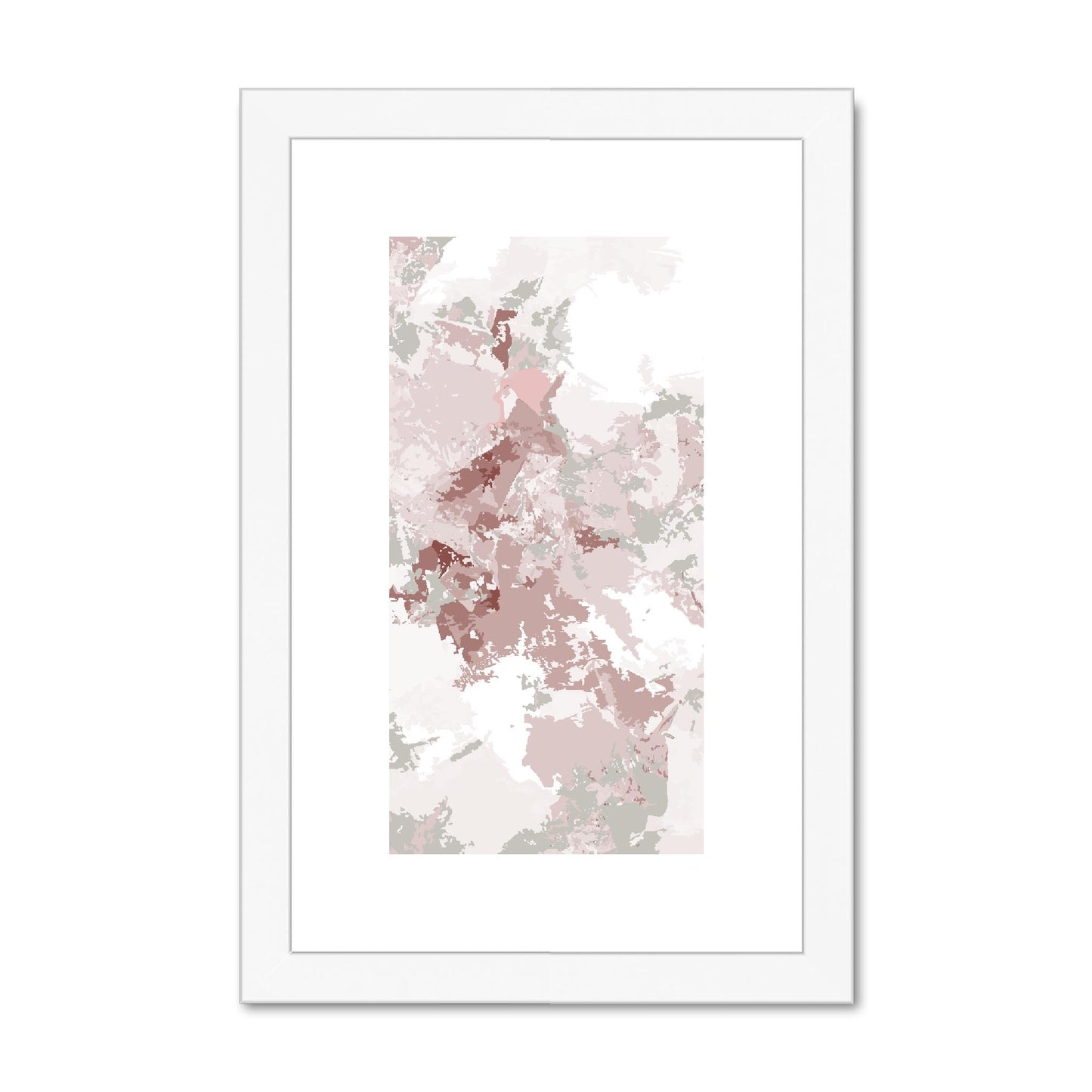 Framed Graphic Art Print, fpv-1193-7698, 8"x12", White Frame