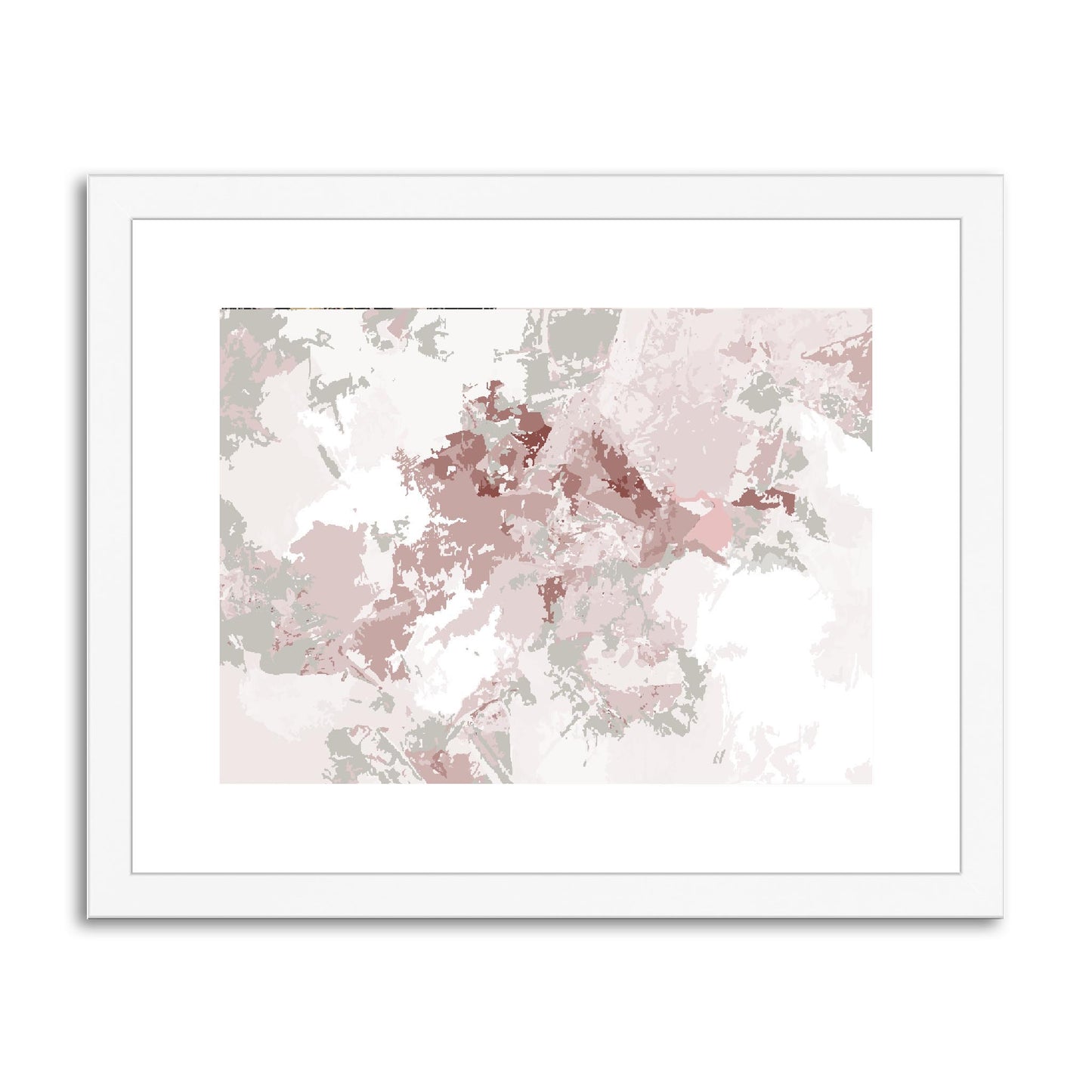 Framed Graphic Art Print, fph-1193-7698, 14"x11", White Frame