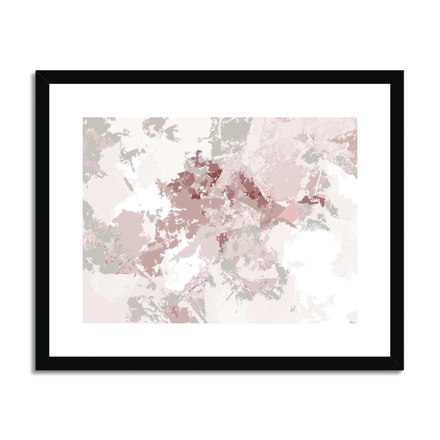 Framed Graphic Art Print, fph-1193-7698, 20"x16", Black Frame