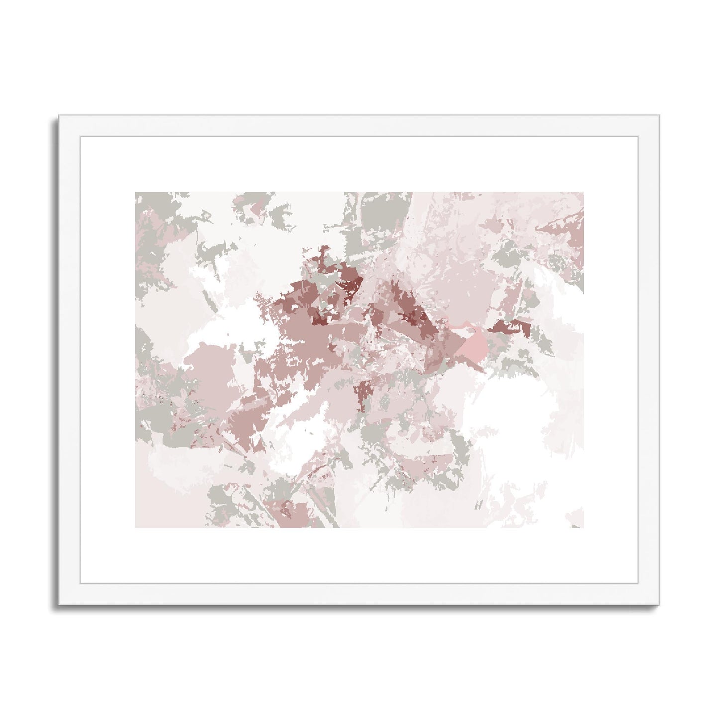 Framed Graphic Art Print, fph-1193-7698, 20"x16", White Frame