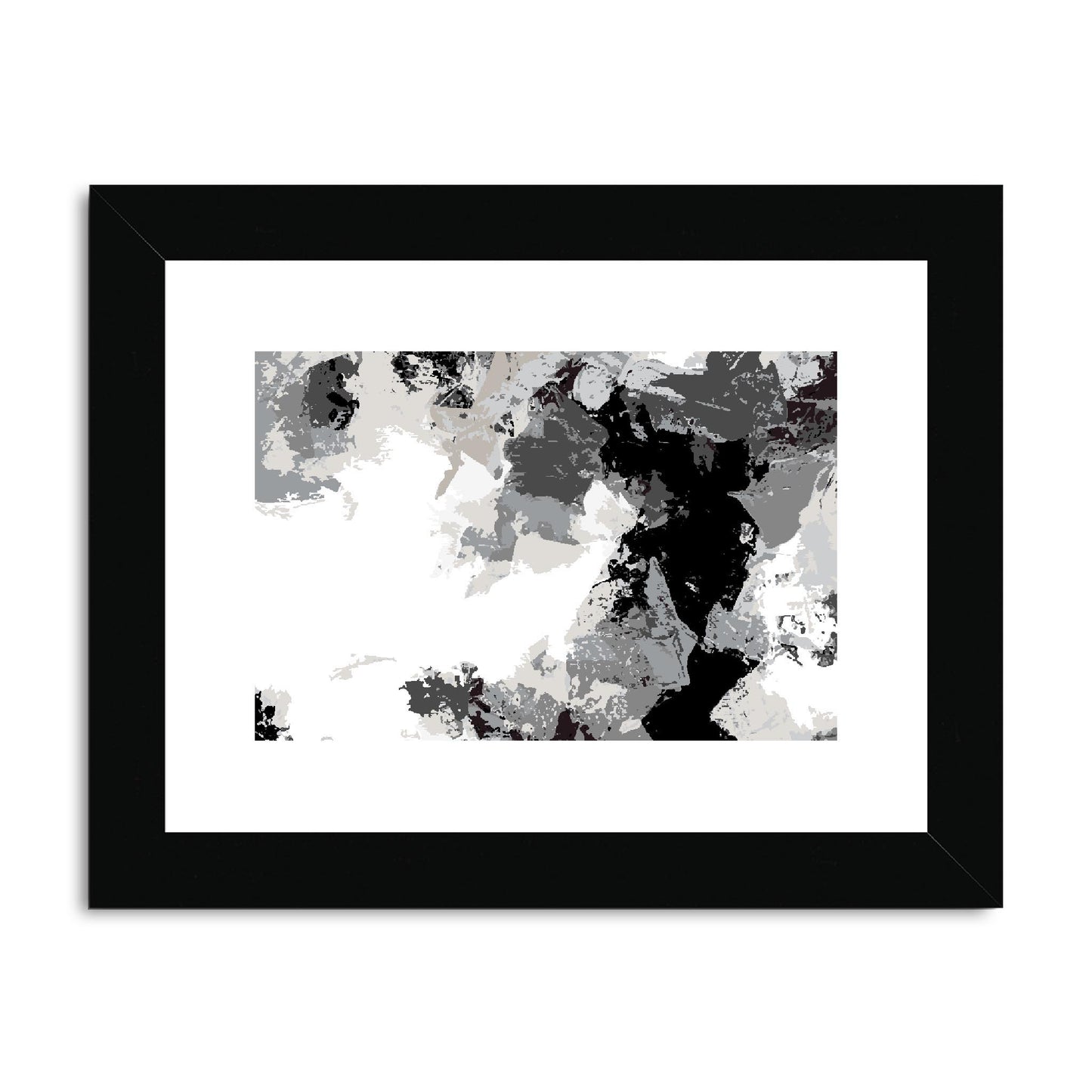 Framed Graphic Art Print, fph-1200-7692, 8"x6", Black Frame