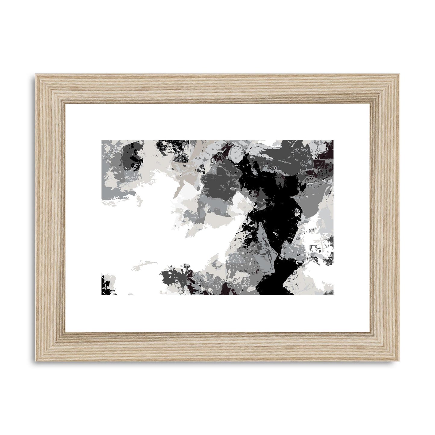 Framed Graphic Art Print, fph-1200-7692, 8"x6", Natural Frame