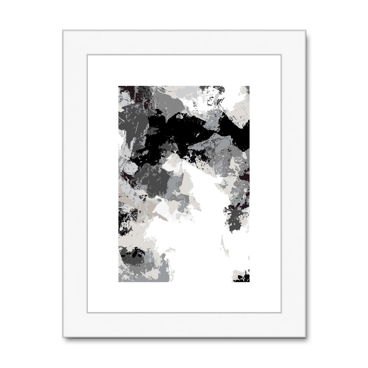 Framed Graphic Art Print, fpv-1200-7692, 6"x8", White Frame