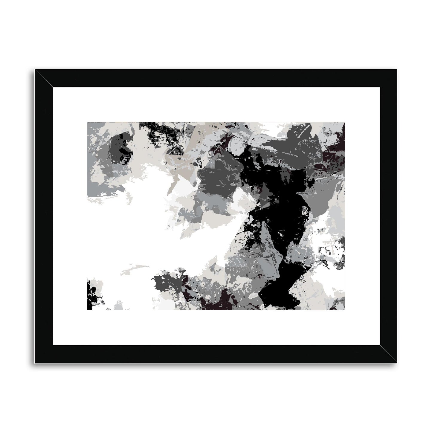 Framed Graphic Art Print, fph-1200-7692, 14"x11", Black Frame