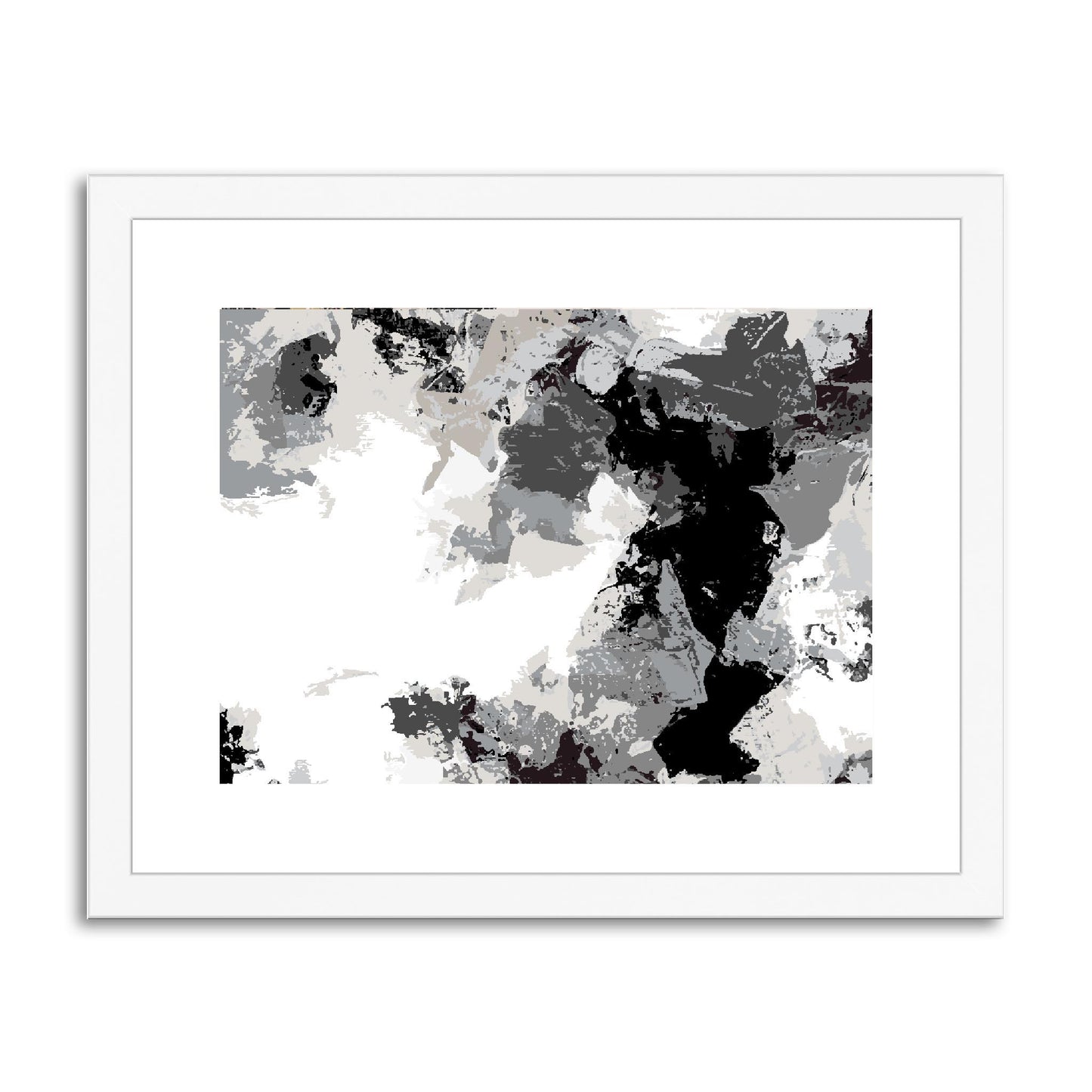 Framed Graphic Art Print, fph-1200-7692, 14"x11", White Frame