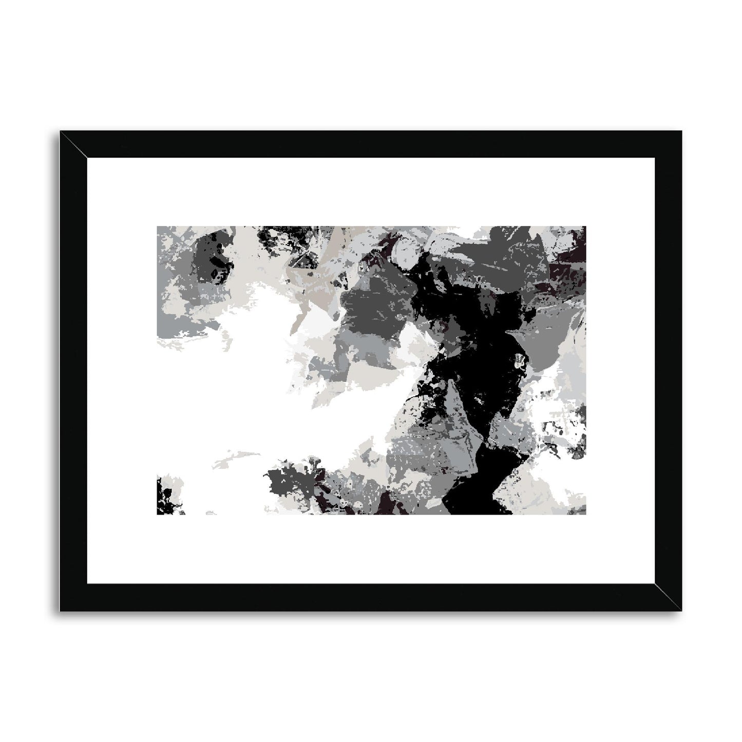 Framed Graphic Art Print, fph-1200-7692, 16"x12", Black Frame