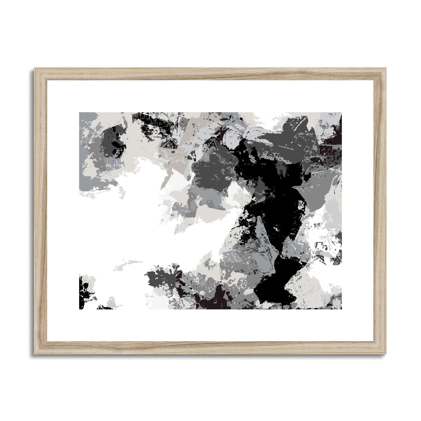 Framed Graphic Art Print, fph-1200-7692, 20"x16", Natural Frame