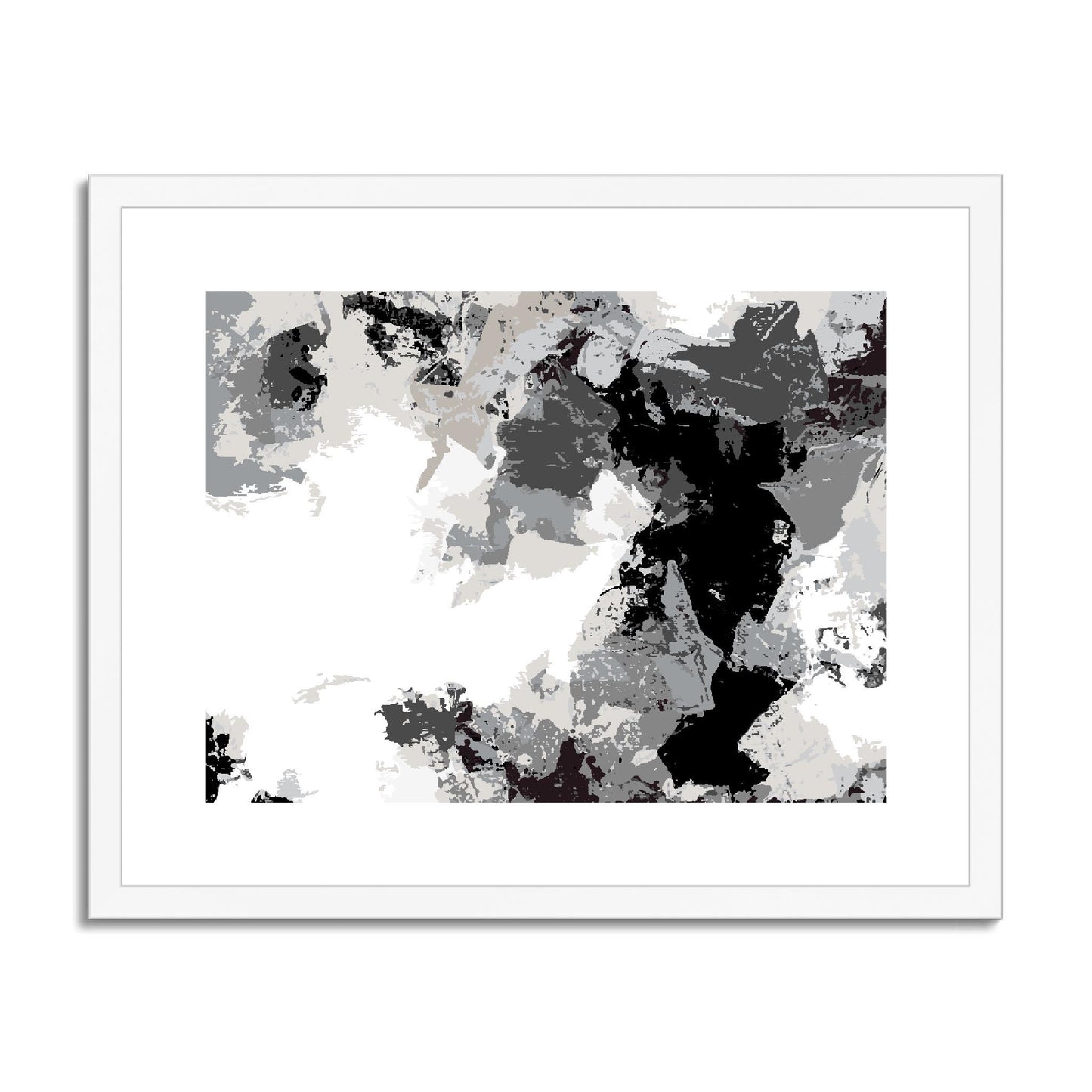 Framed Graphic Art Print, fph-1200-7692, 20"x16", White Frame