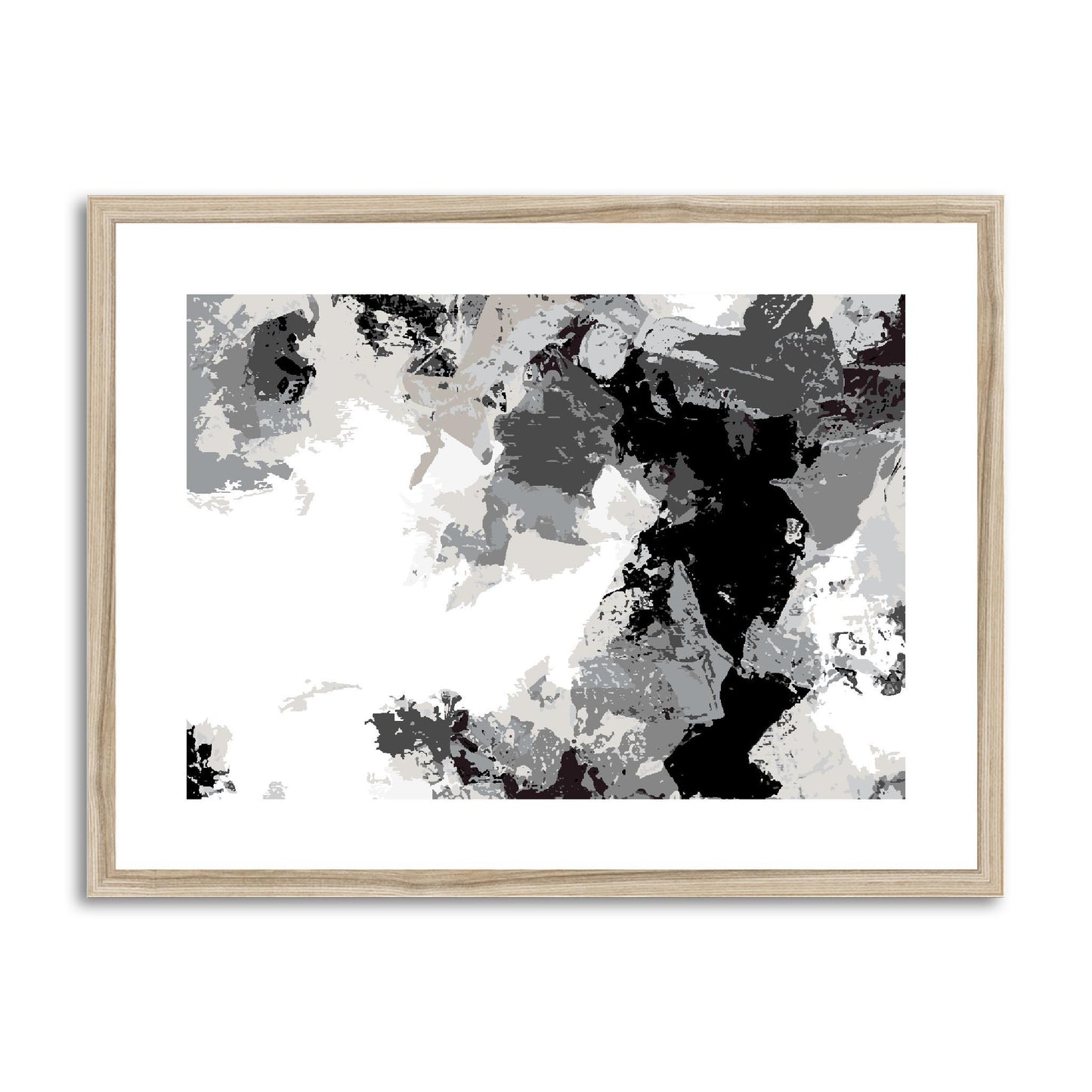 Framed Graphic Art Print, fph-1200-7692, 24"x18", Natural Frame
