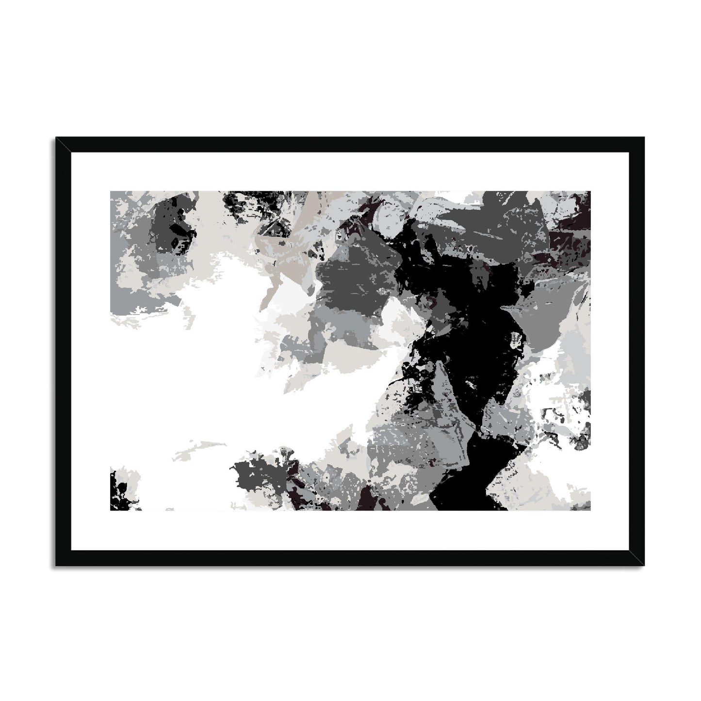 Framed Graphic Art Print, fph-1200-7692, 28"x20", Black Frame
