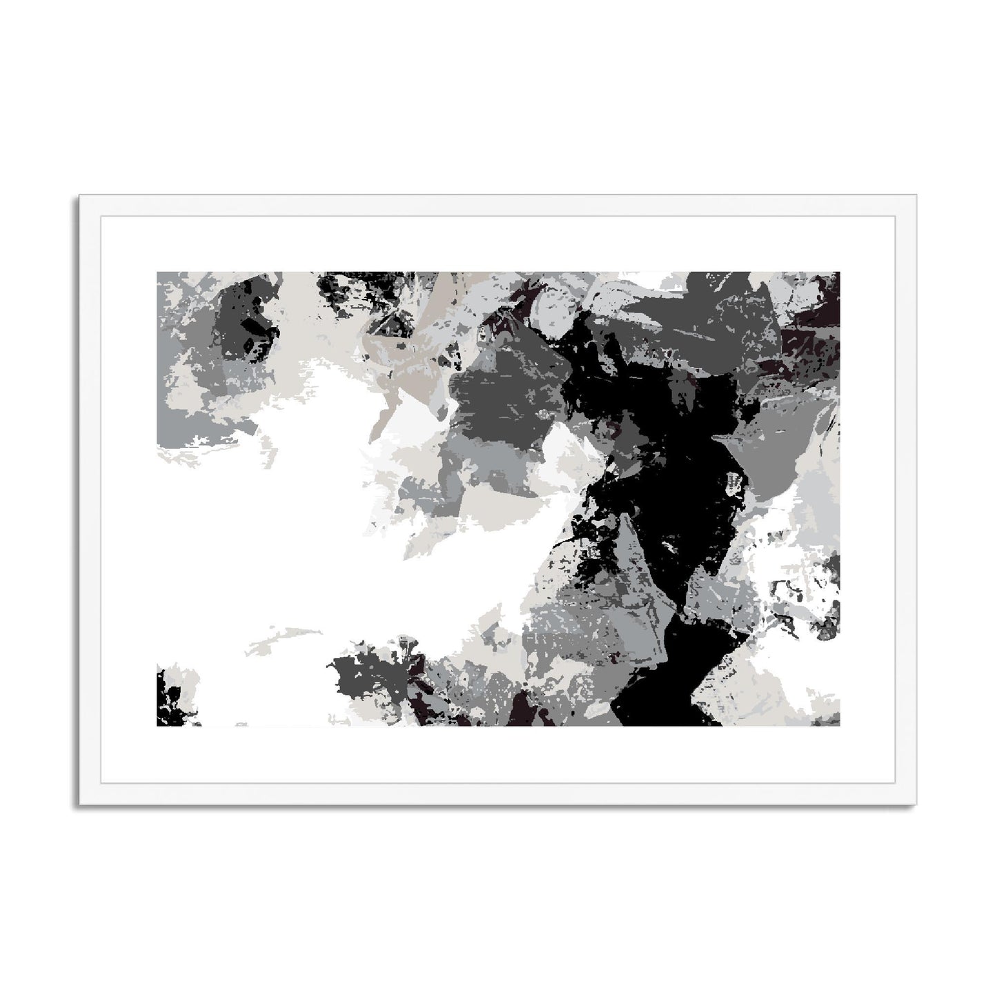 Framed Graphic Art Print, fph-1200-7692, 28"x20", White Frame