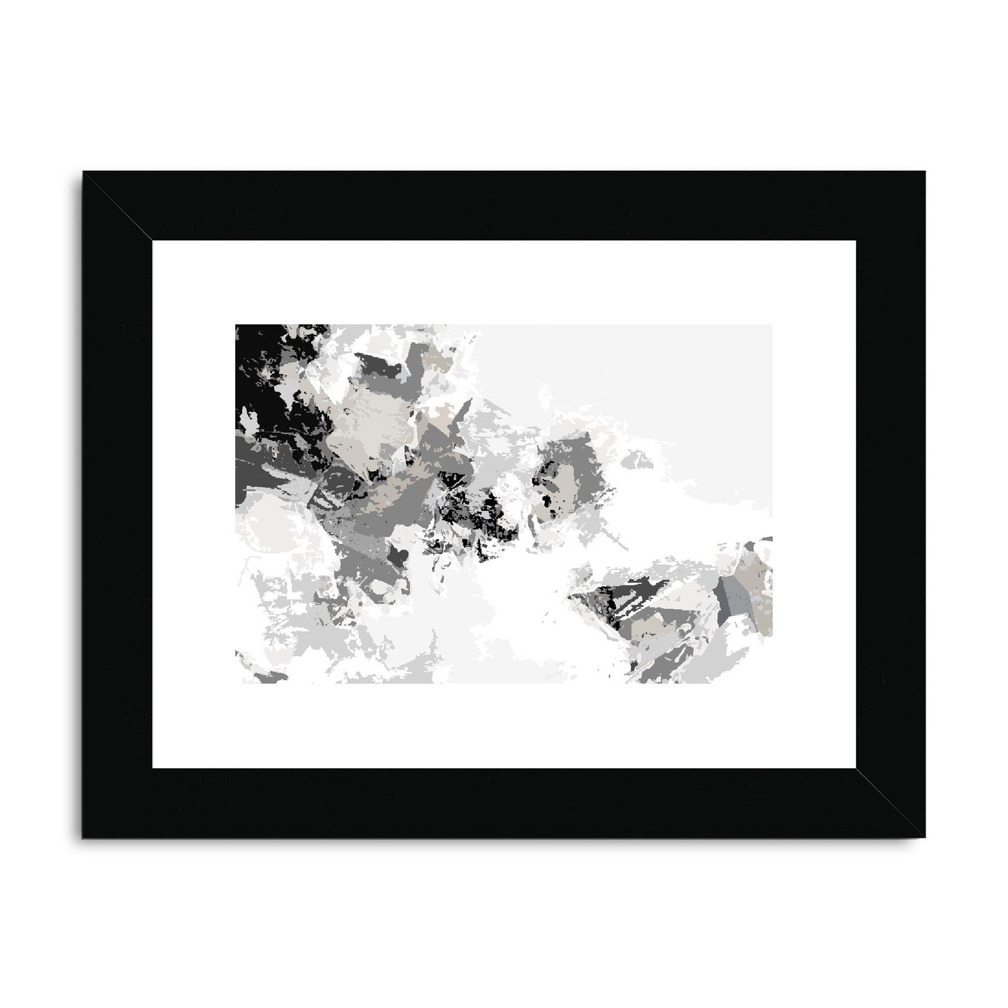 Framed Graphic Art Print, fph-1200-7694, 8"x6", Black Frame