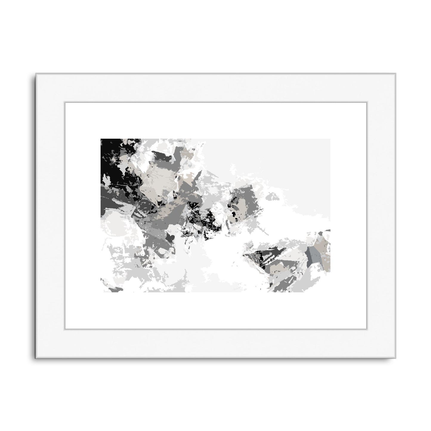 Framed Graphic Art Print, fph-1200-7694, 8"x6", White Frame