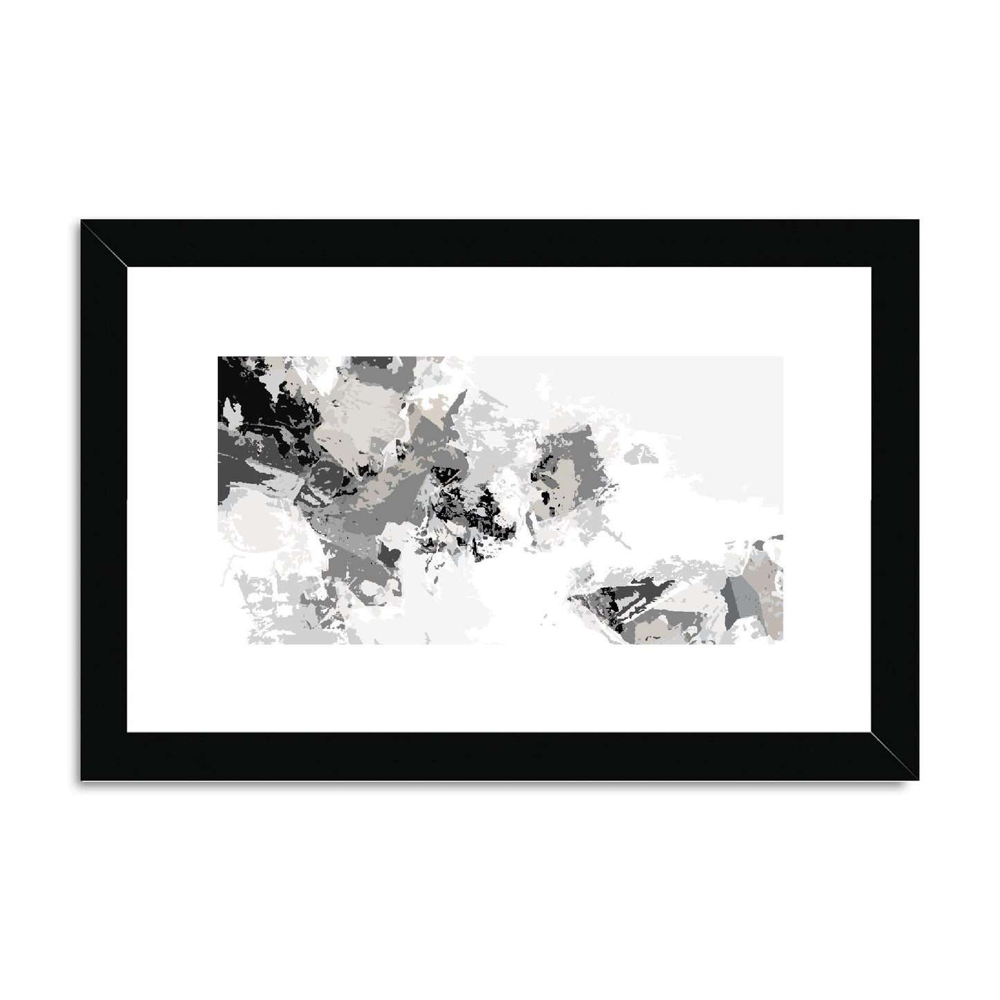 Framed Graphic Art Print, fph-1200-7694, 12"x8", Black Frame