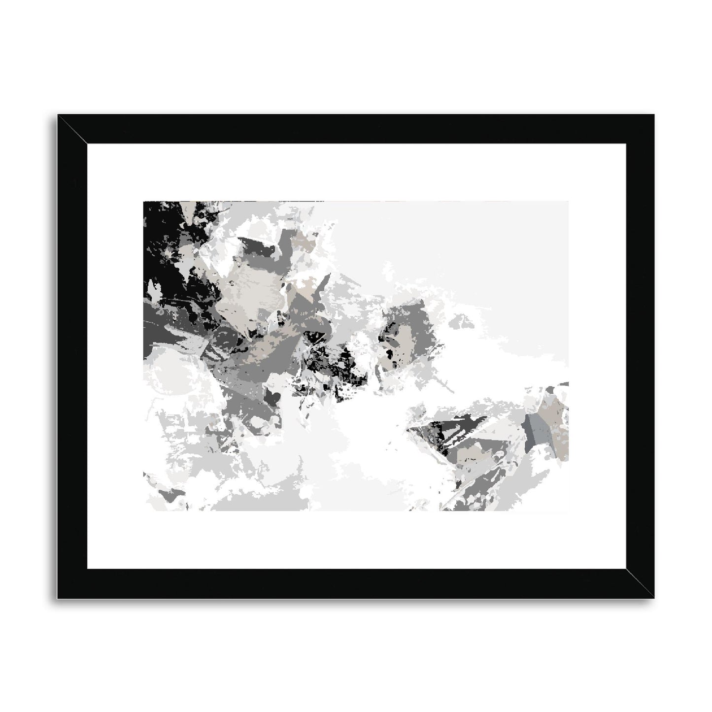 Framed Graphic Art Print, fph-1200-7694, 14"x11", Black Frame