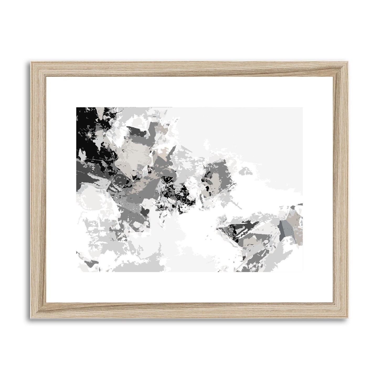 Framed Graphic Art Print, fph-1200-7694, 14"x11", Natural Frame