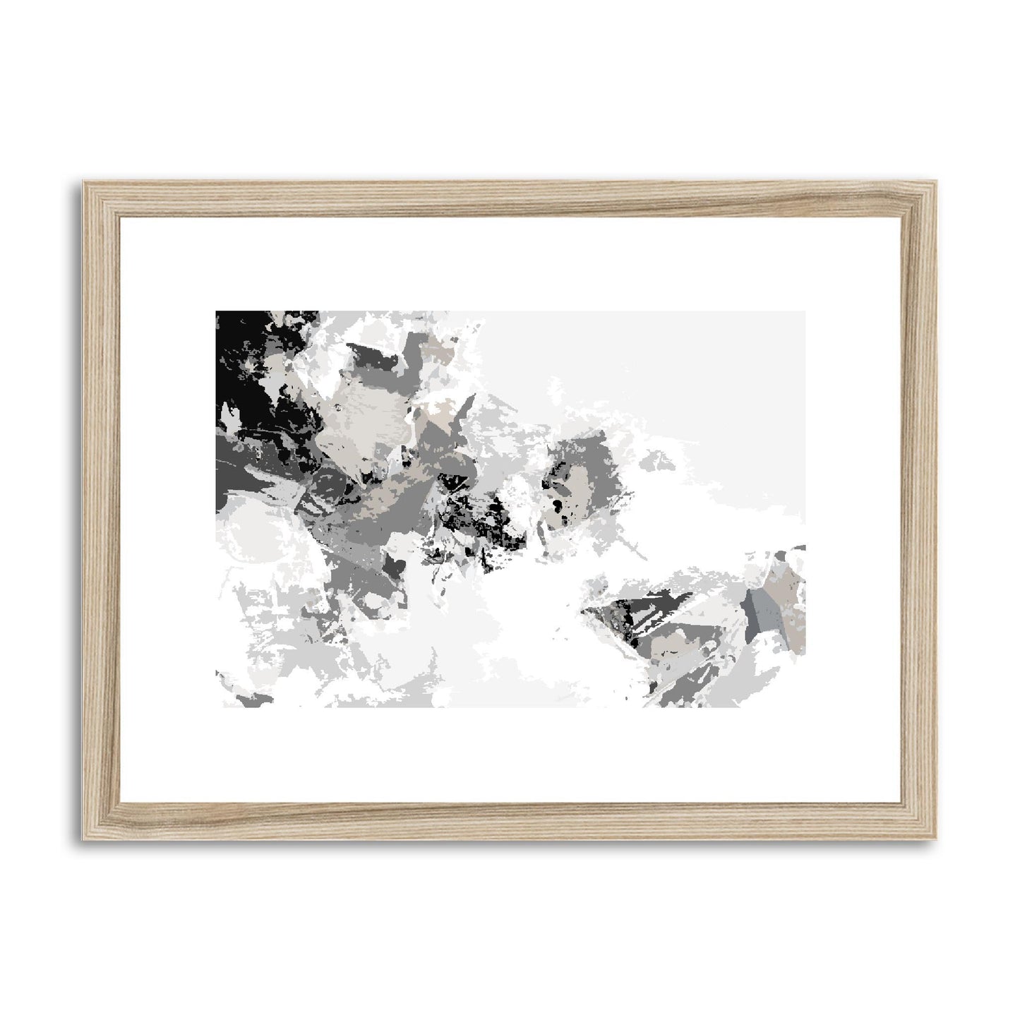 Framed Graphic Art Print, fph-1200-7694, 16"x12", Natural Frame