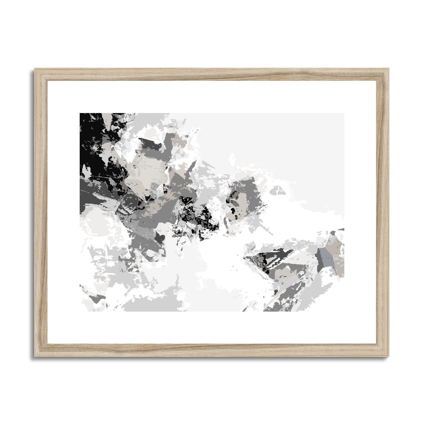 Framed Graphic Art Print, fph-1200-7694, 20"x16", Natural Frame