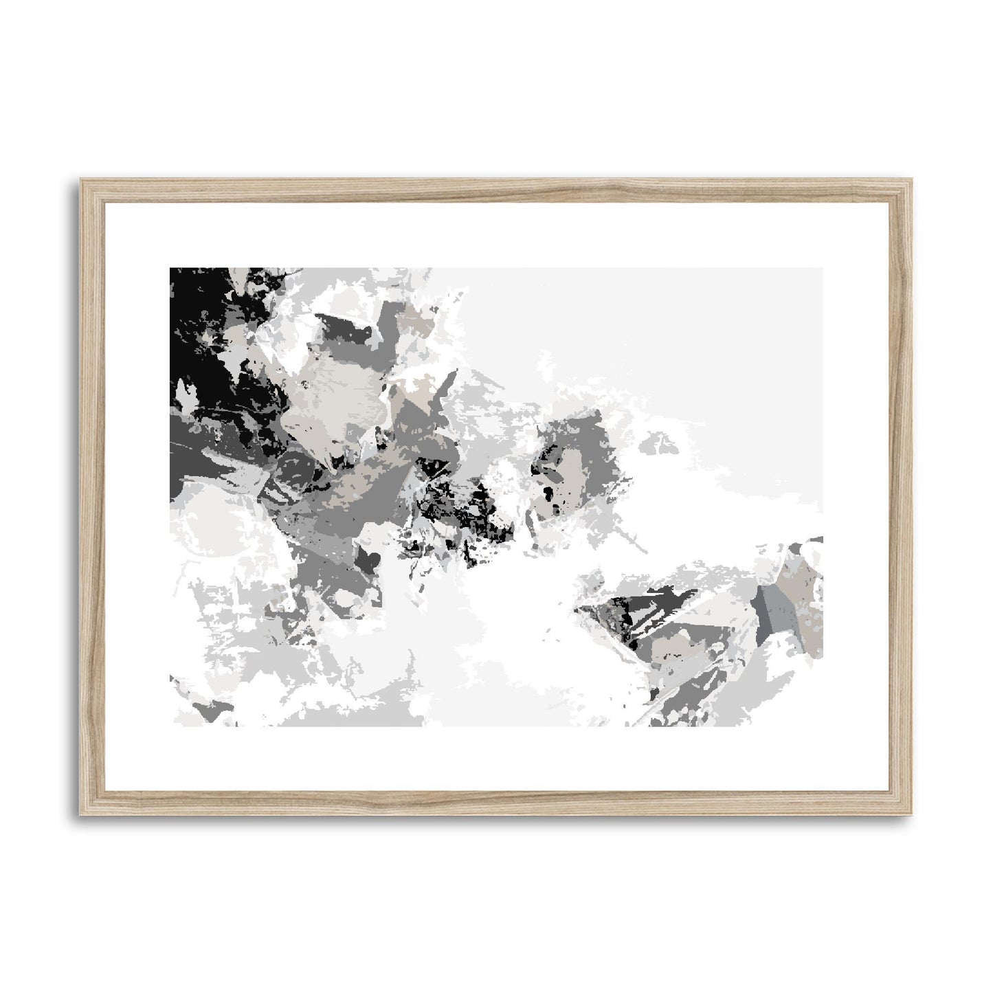 Framed Graphic Art Print, fph-1200-7694, 24"x18", Natural Frame