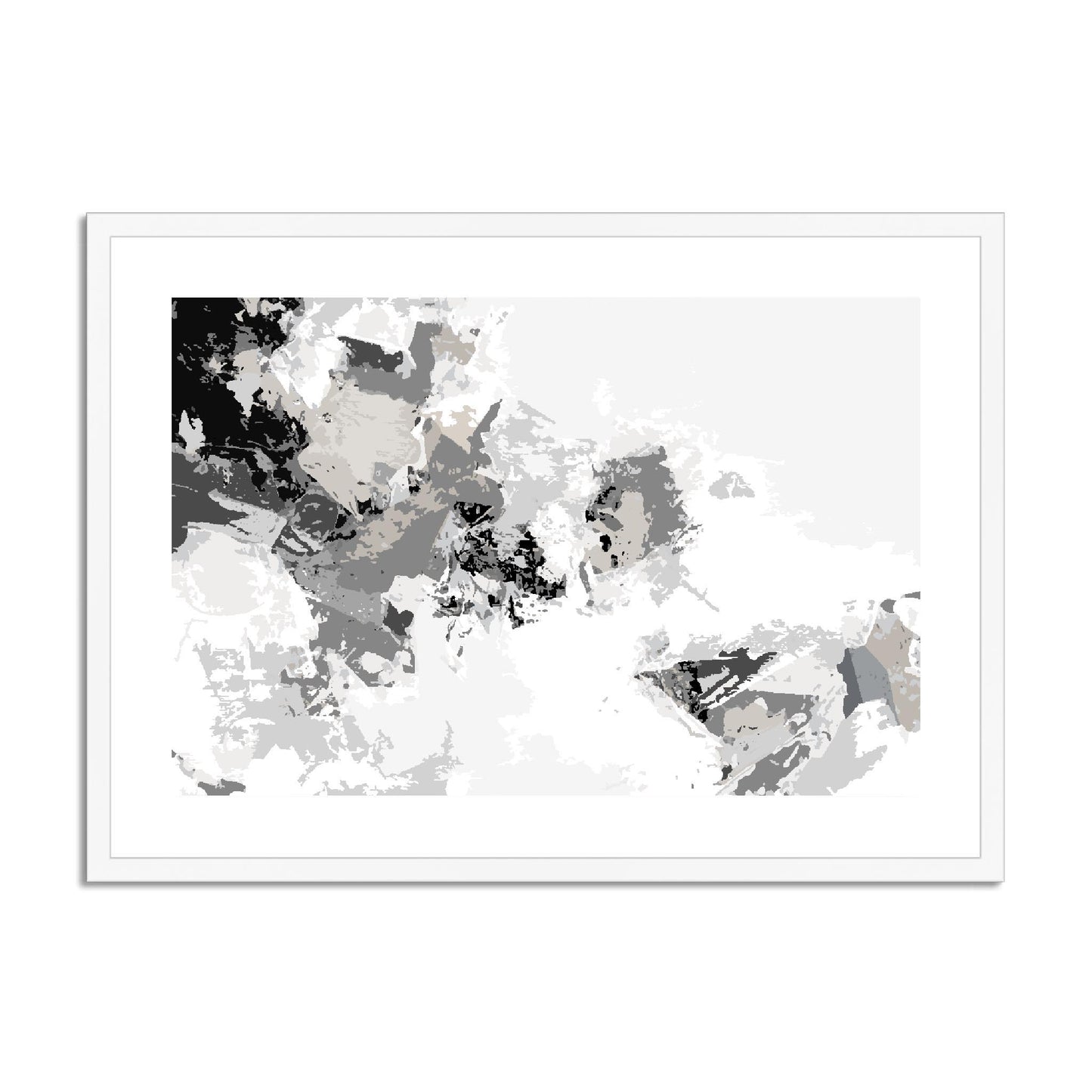 Framed Graphic Art Print, fph-1200-7694, 28"x20", White Frame