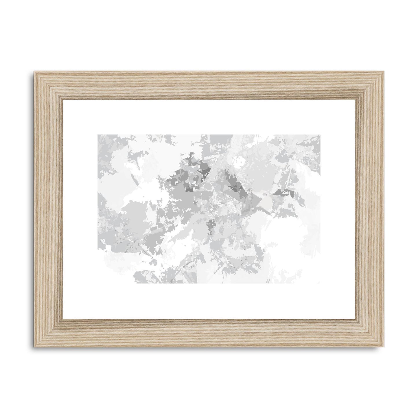 Framed Graphic Art Print, fph-1200-7698, 8"x6", Natural Frame
