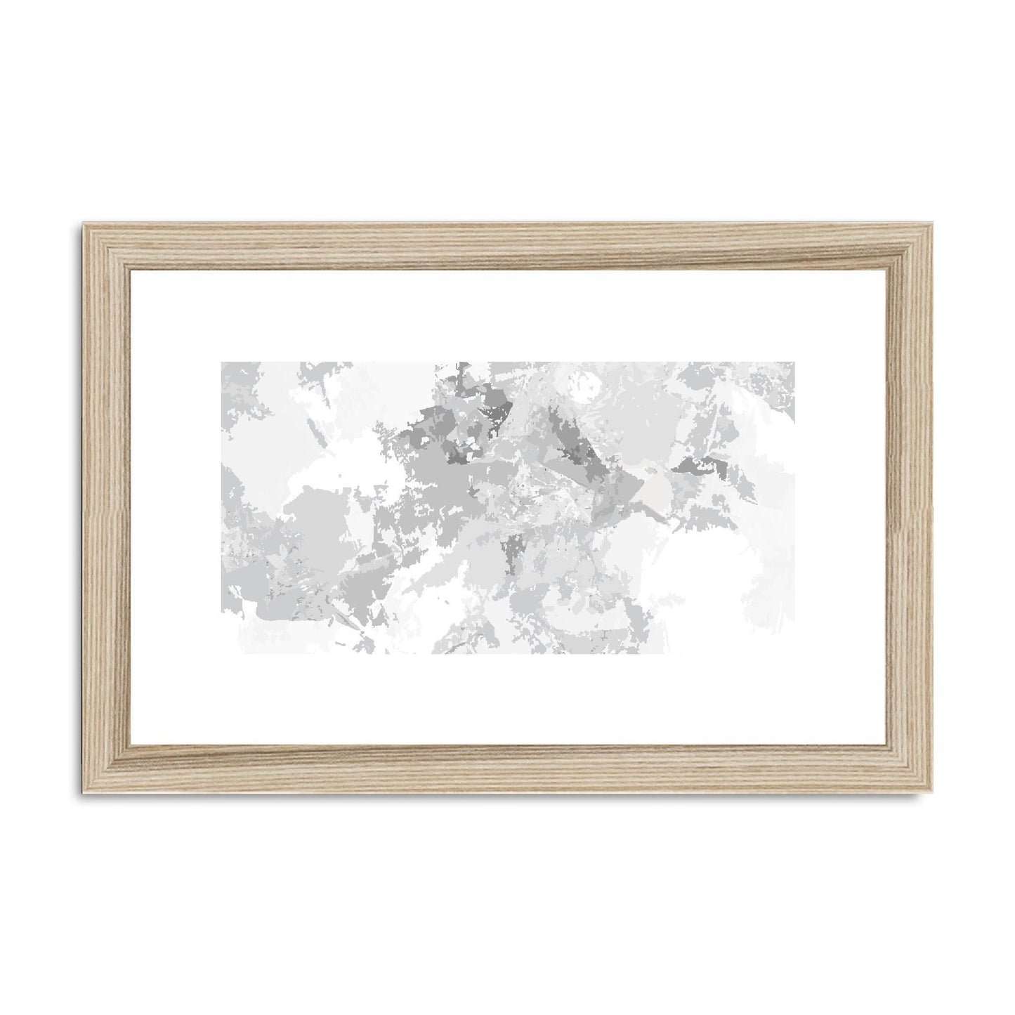 Framed Graphic Art Print, fph-1200-7698, 12"x8", Natural Frame
