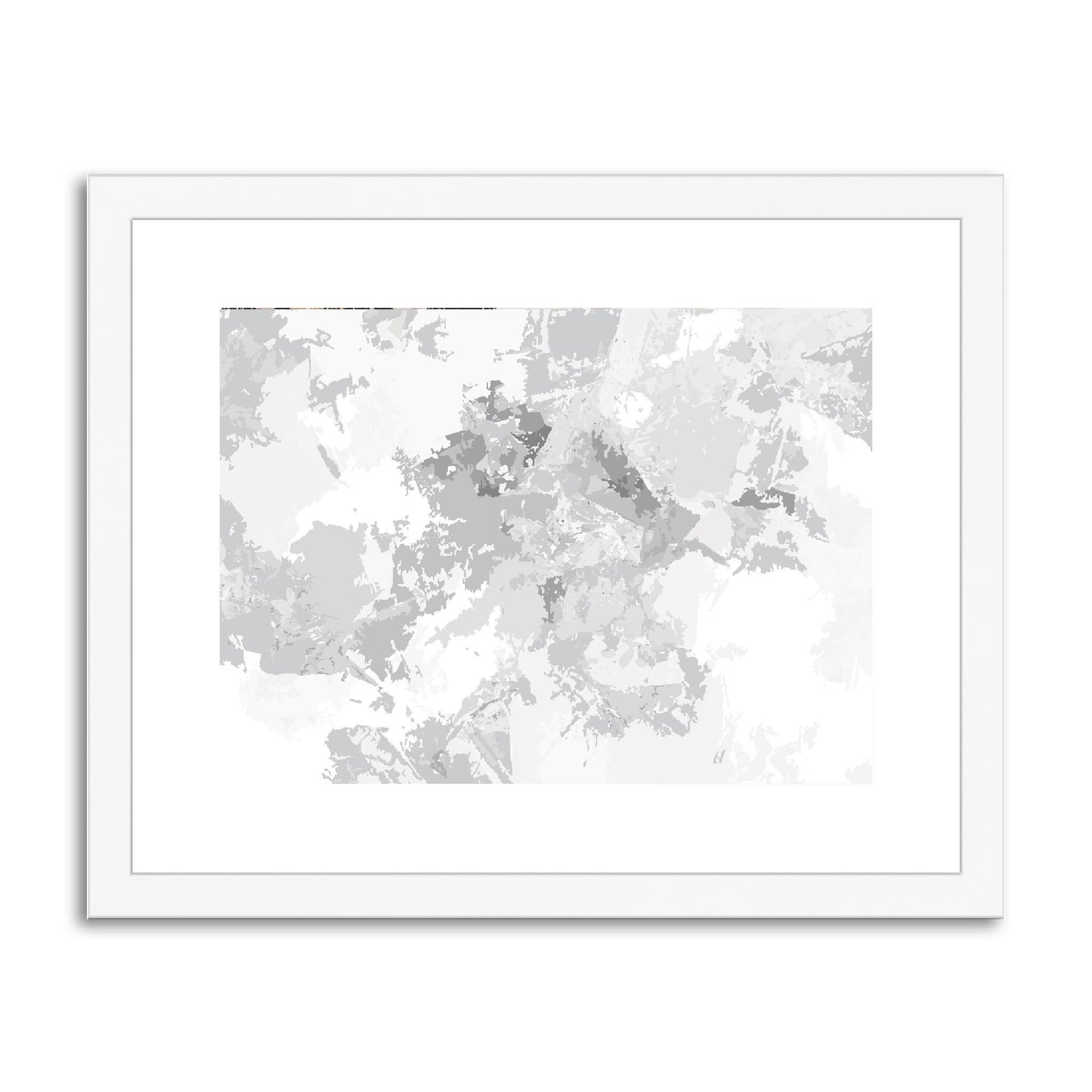 Framed Graphic Art Print, fph-1200-7698, 14"x11", White Frame