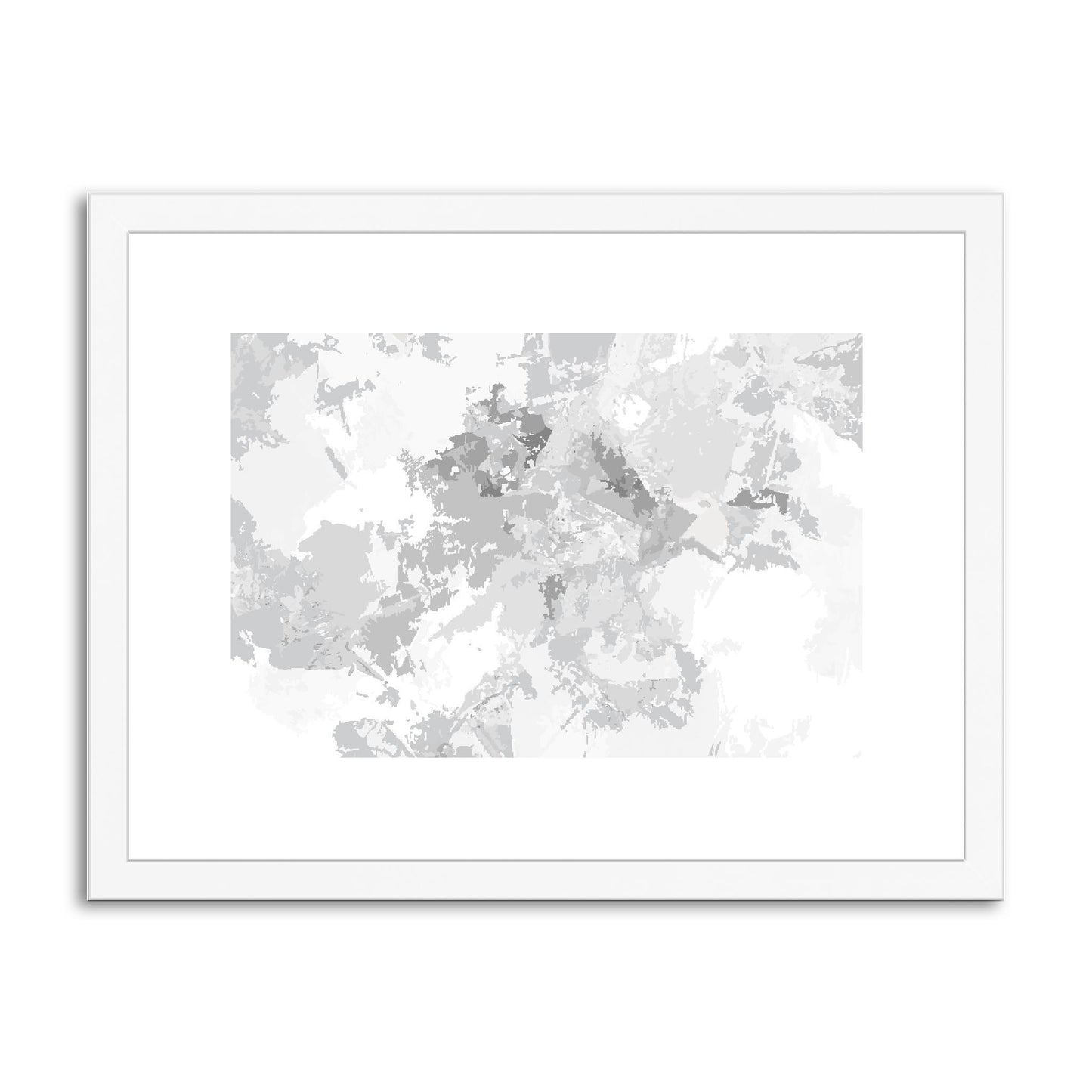Framed Graphic Art Print, fph-1200-7698, 16"x12", White Frame