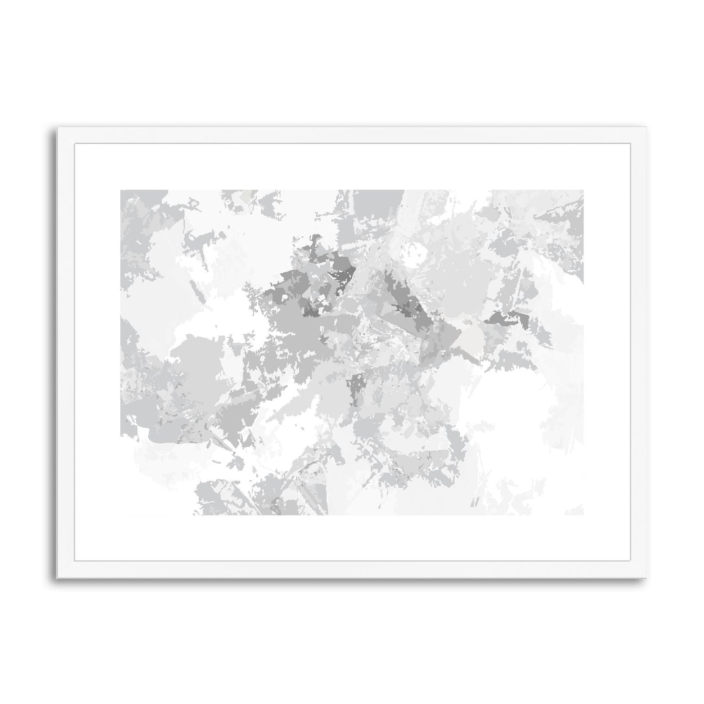 Framed Graphic Art Print, fph-1200-7698, 24"x18", White Frame